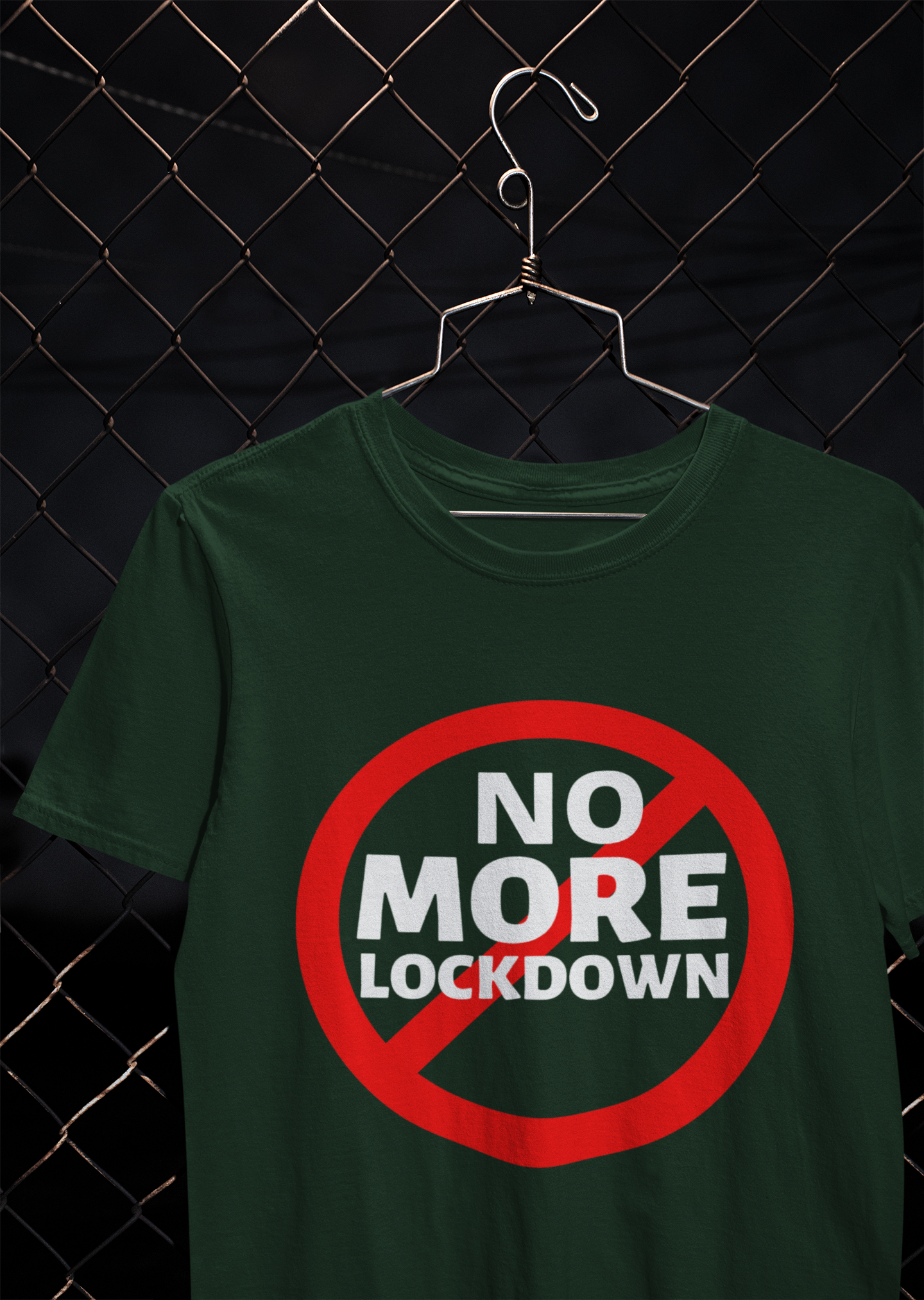 No More Lockdown Anti Government Mens Half Sleeves T-shirt- FunkyTeesClub