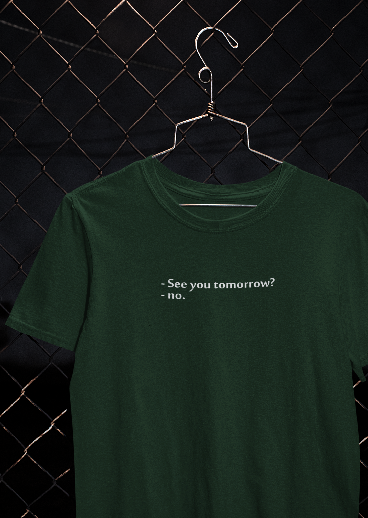 See You Tomorrow Quotes Mens Half Sleeves T-shirt- FunkyTeesClub