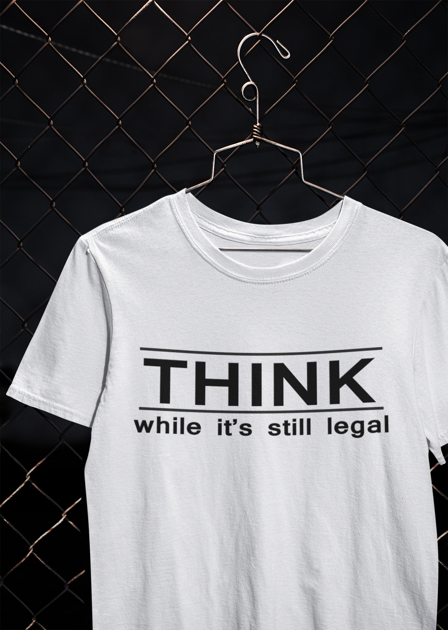 Think While Its Still Legal Anti Government Women Half Sleeves T-shirt- FunkyTeesClub