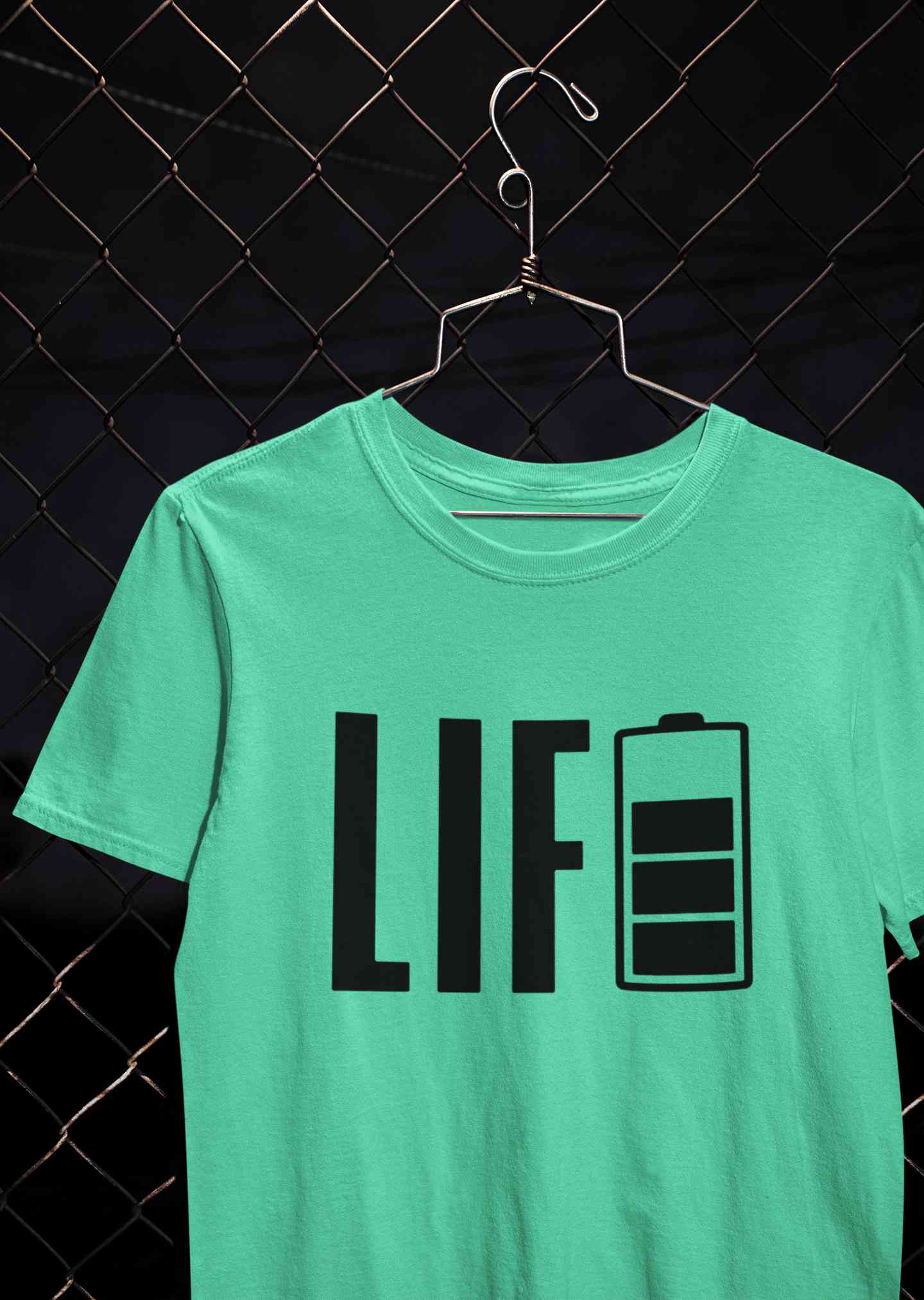 Life Mens Half Sleeves T-shirt- FunkyTeesClub