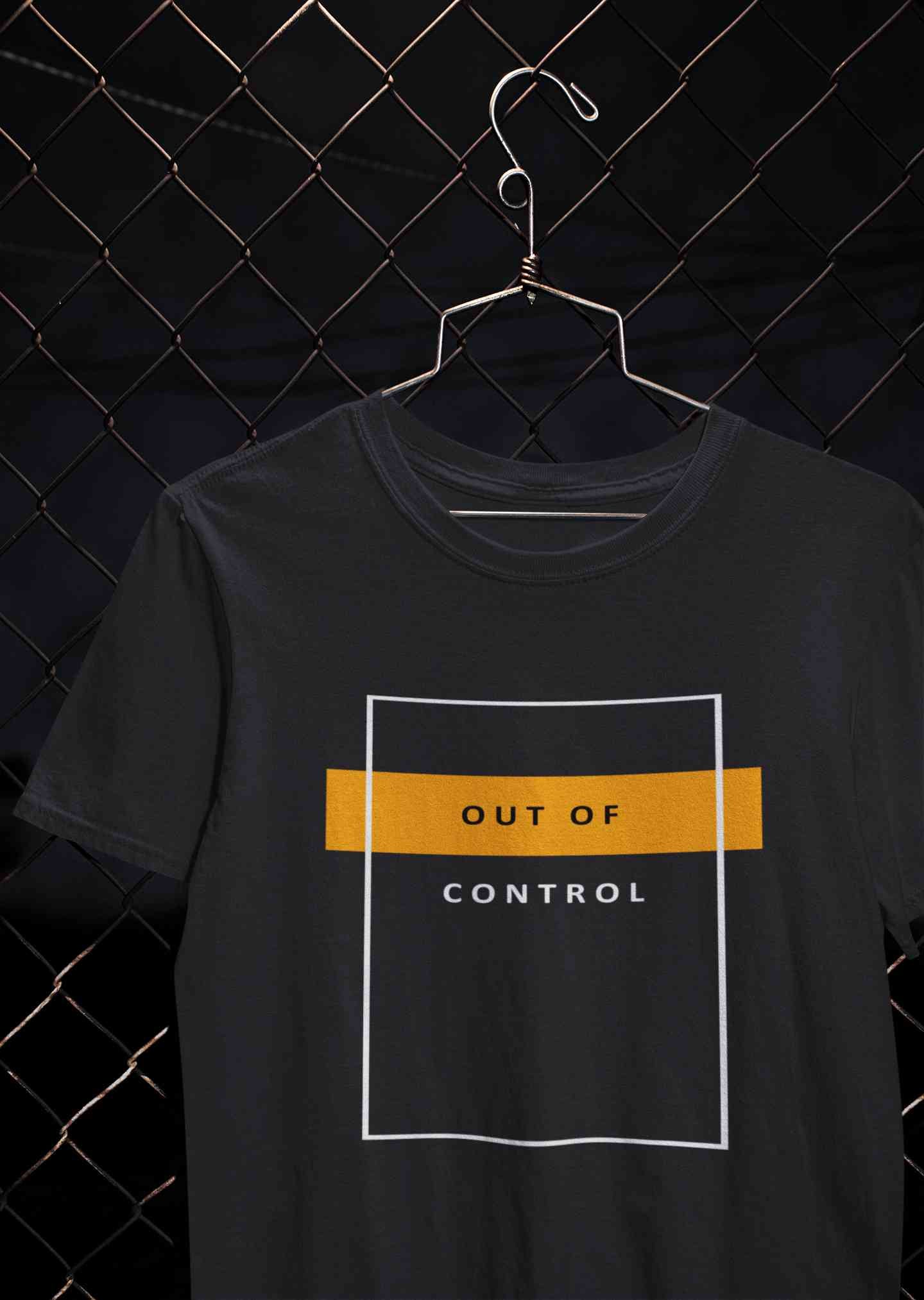 Out Of Control Women Half Sleeves T-shirt- FunkyTeesClub