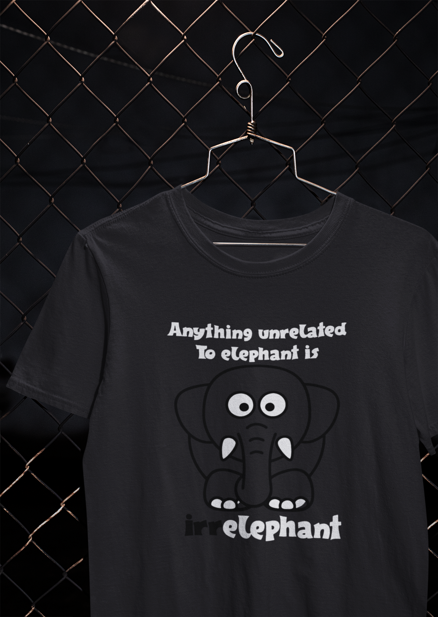 Irrelephant Funny Mens Half Sleeves T-shirt- FunkyTeesClub