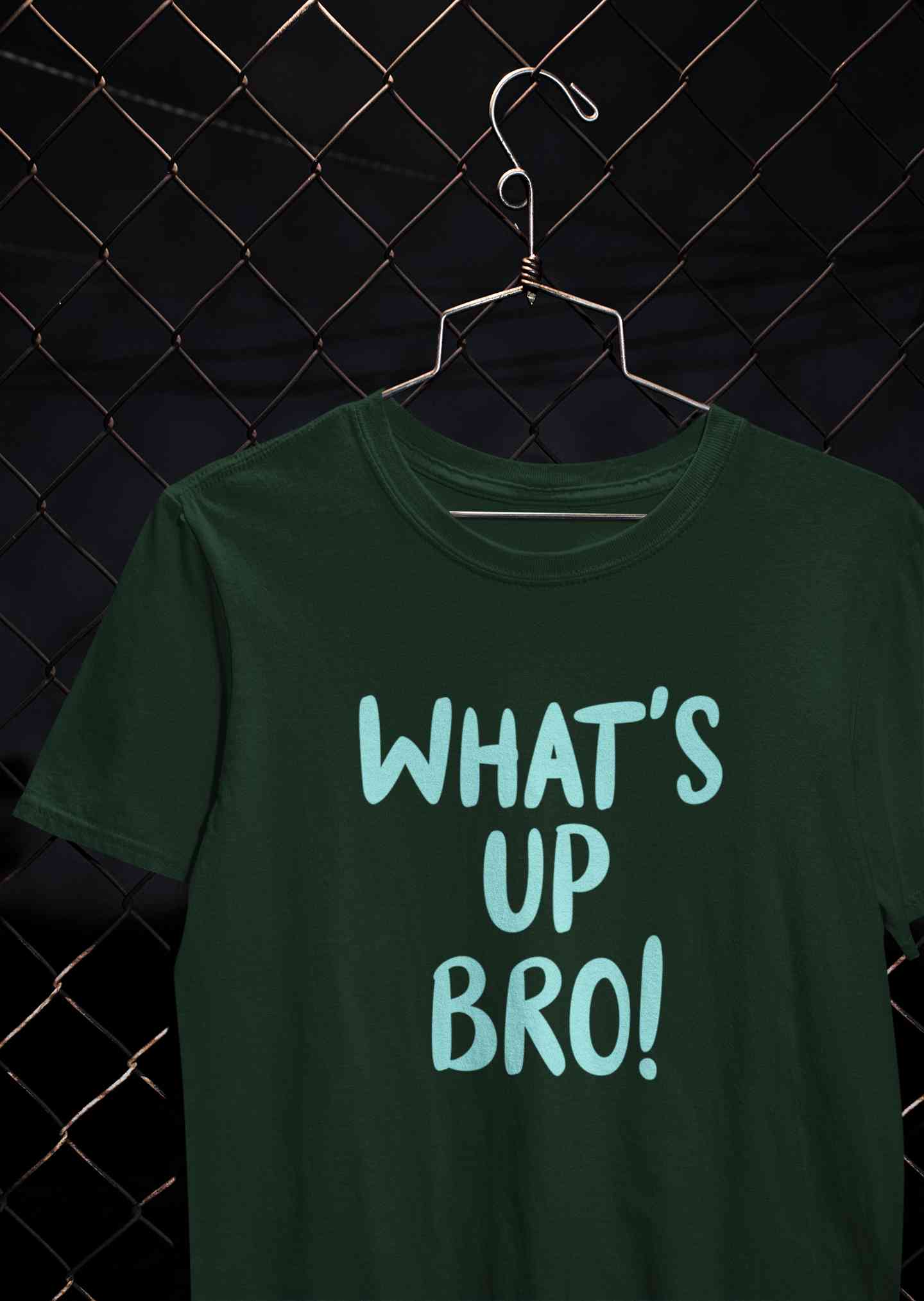 Whats Up Bro Mens Half Sleeves T-shirt- FunkyTeesClub