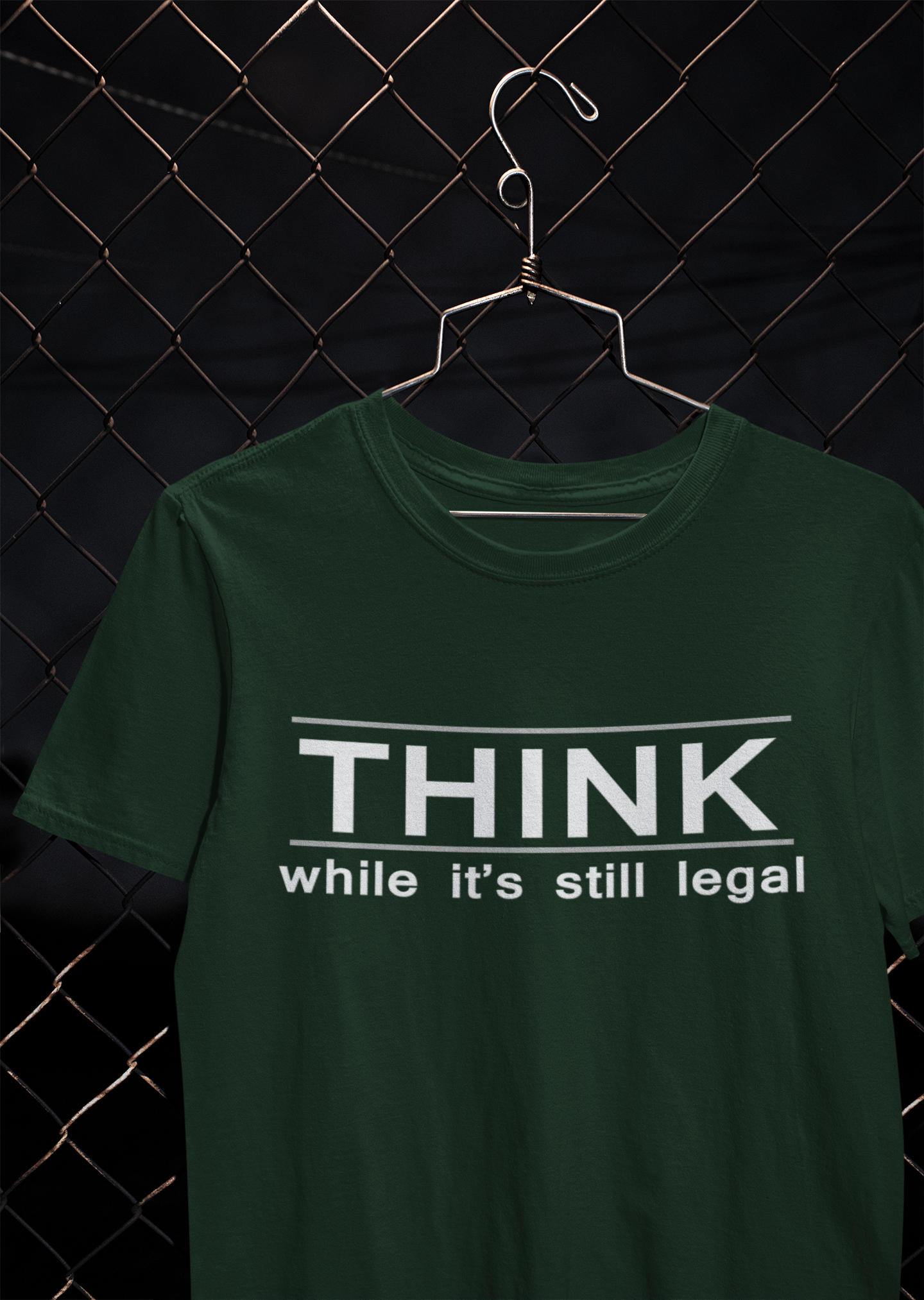 Think While Its Still Legal Anti Government Women Half Sleeves T-shirt- FunkyTeesClub