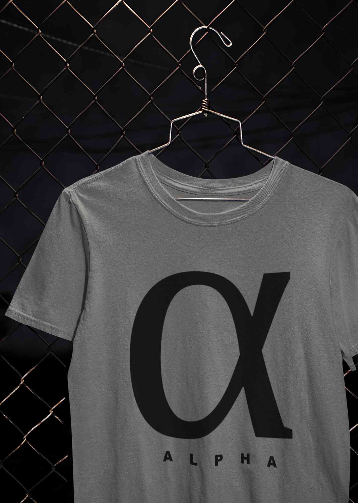 Alpha Mens Half Sleeves T-shirt- FunkyTeesClub