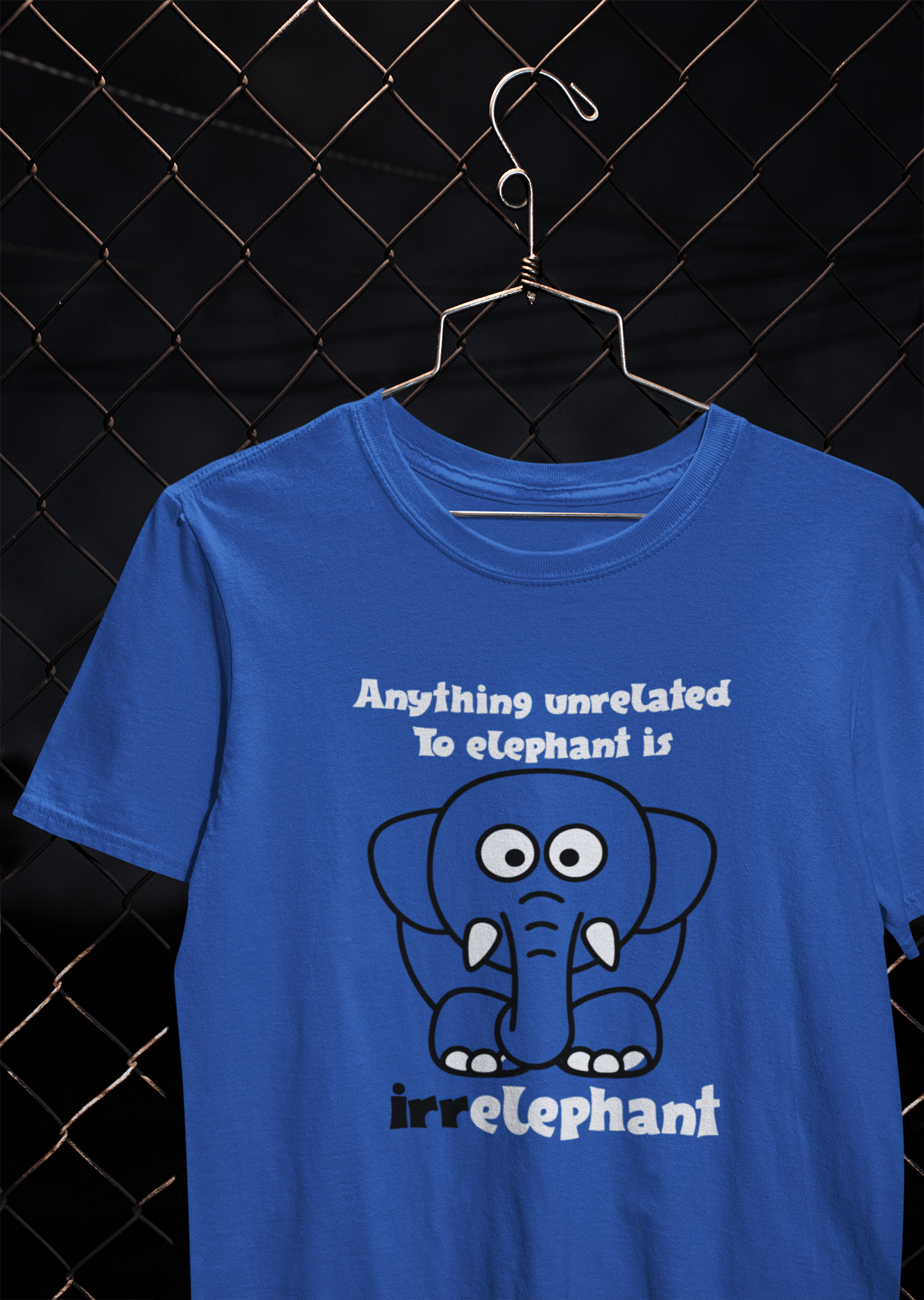 Irrelephant Funny Mens Half Sleeves T-shirt- FunkyTeesClub