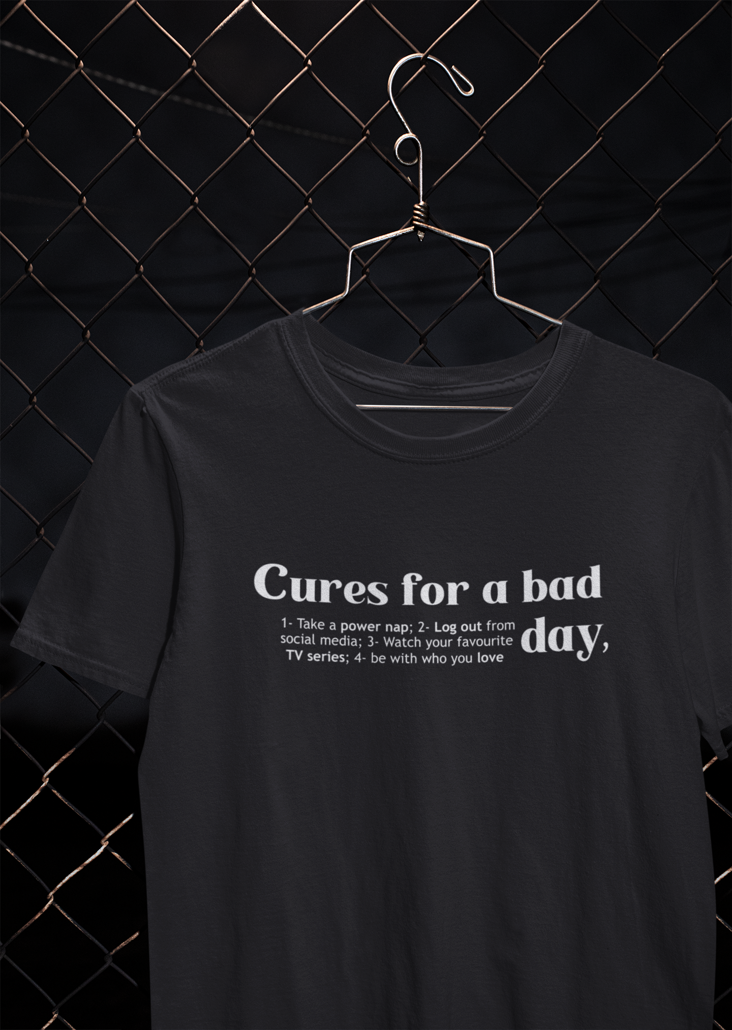 Cures For A Bad Quotes Mens Half Sleeves T-shirt- FunkyTeesClub