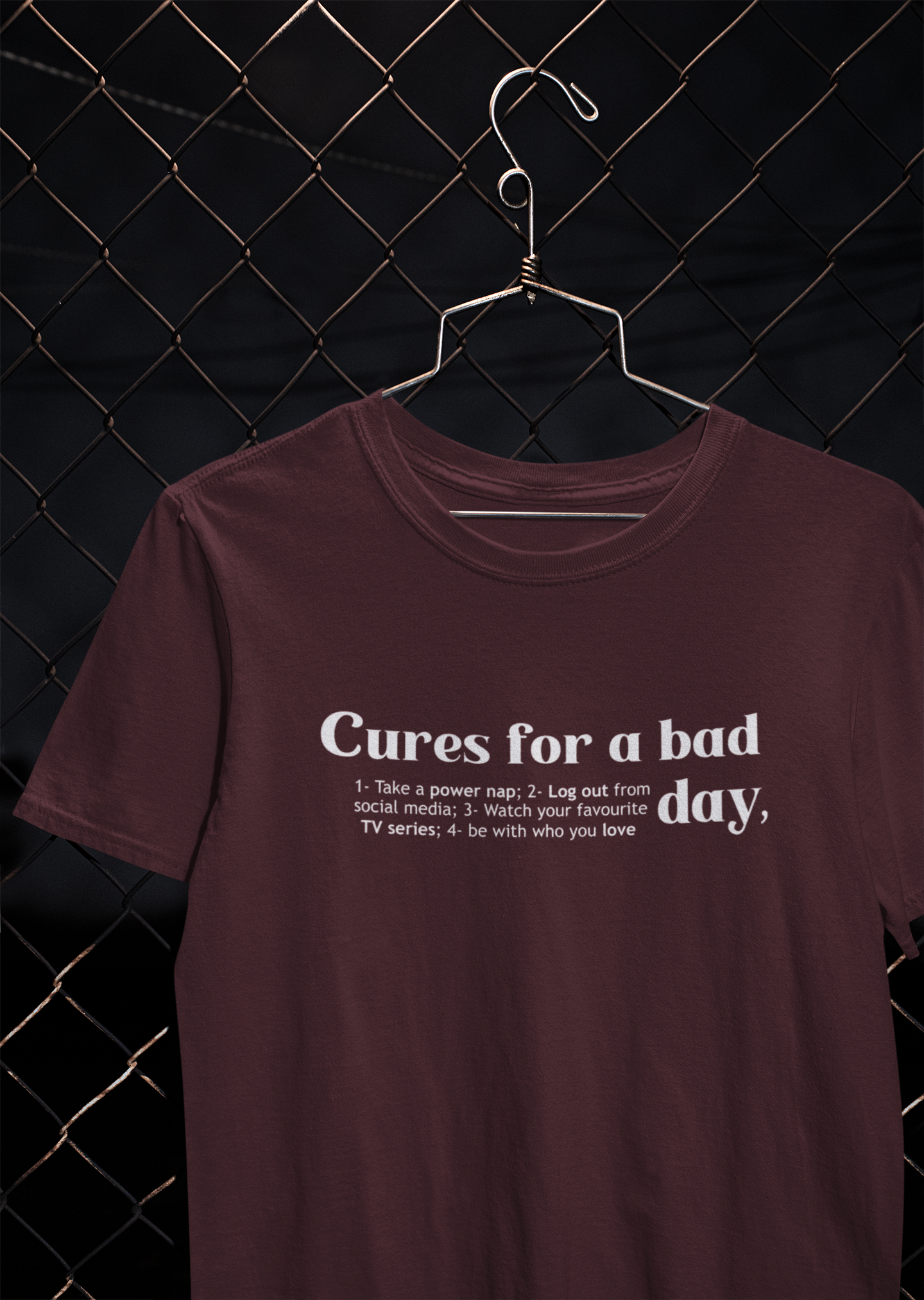 Cures For A Bad Quotes Mens Half Sleeves T-shirt- FunkyTeesClub