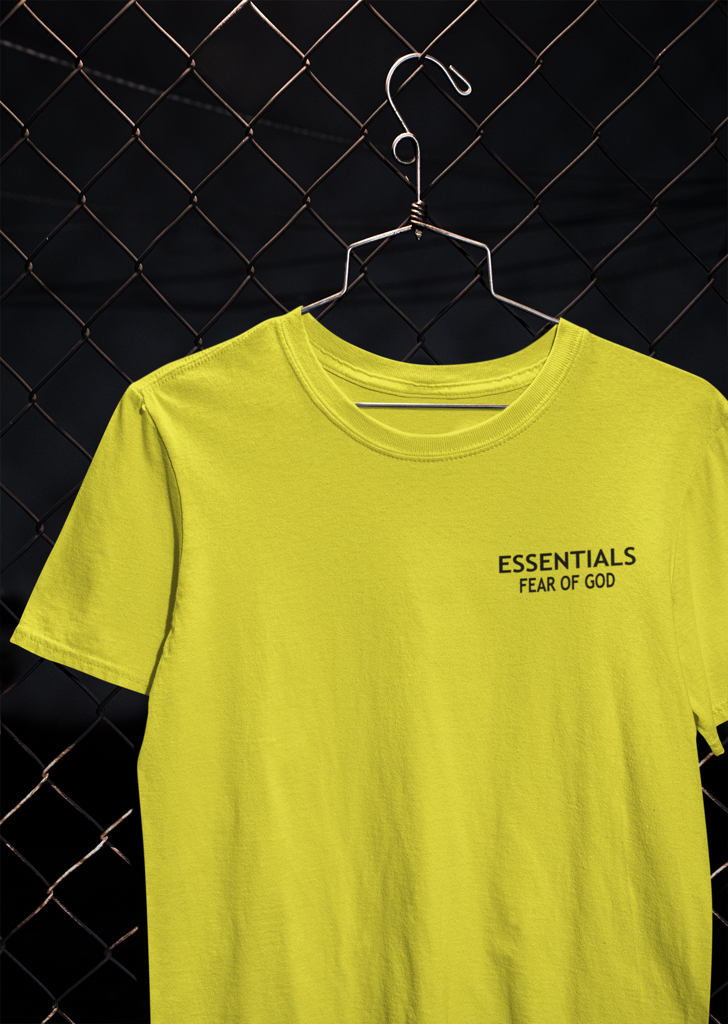 Essentials Fear Of God Women Half Sleeves T-shirt- FunkyTeesClub