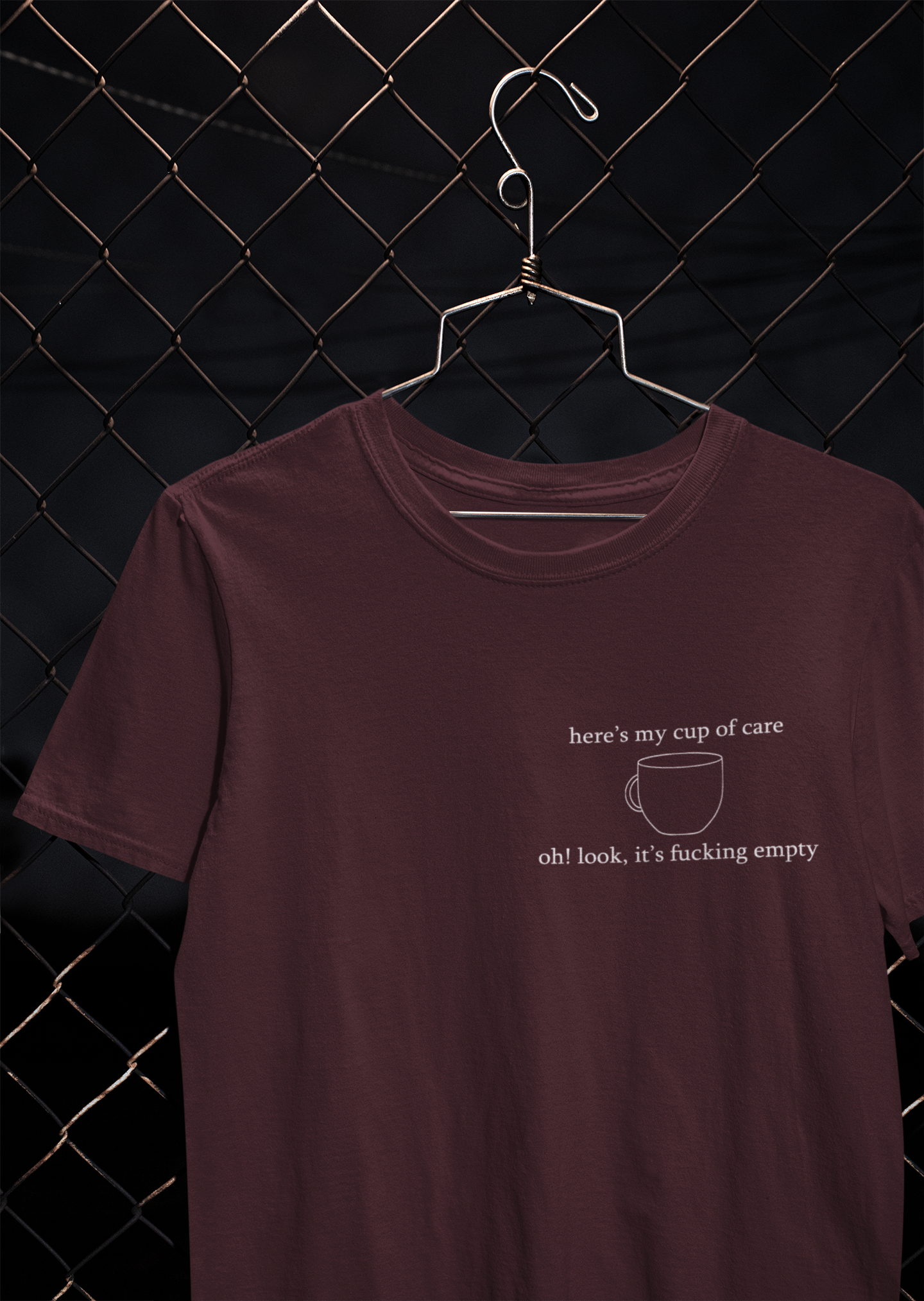 Here Is My Cup Of Care Mens Half Sleeves T-shirt- FunkyTeesClub
