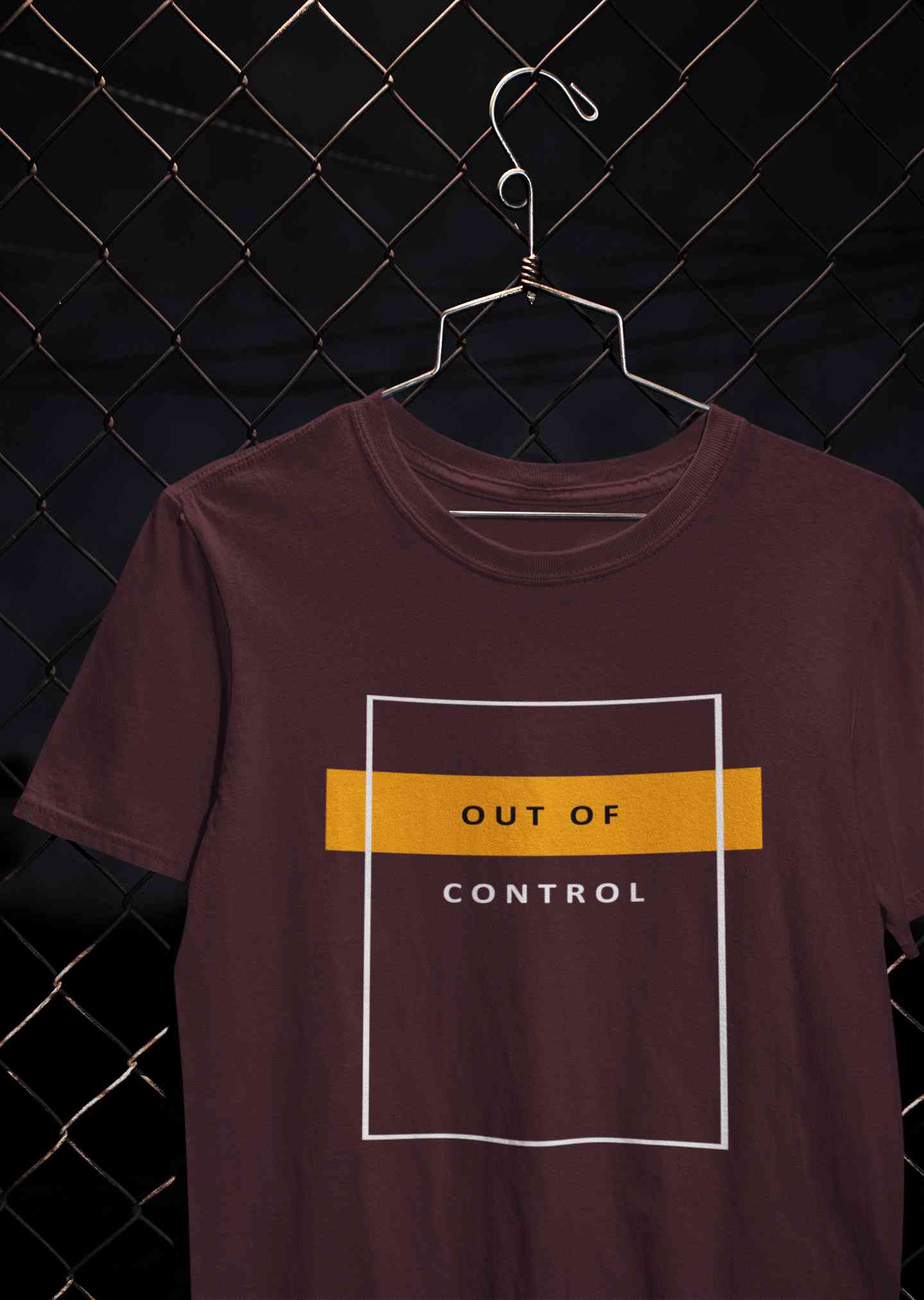 Out Of Control Mens Half Sleeves T-shirt- FunkyTeesClub