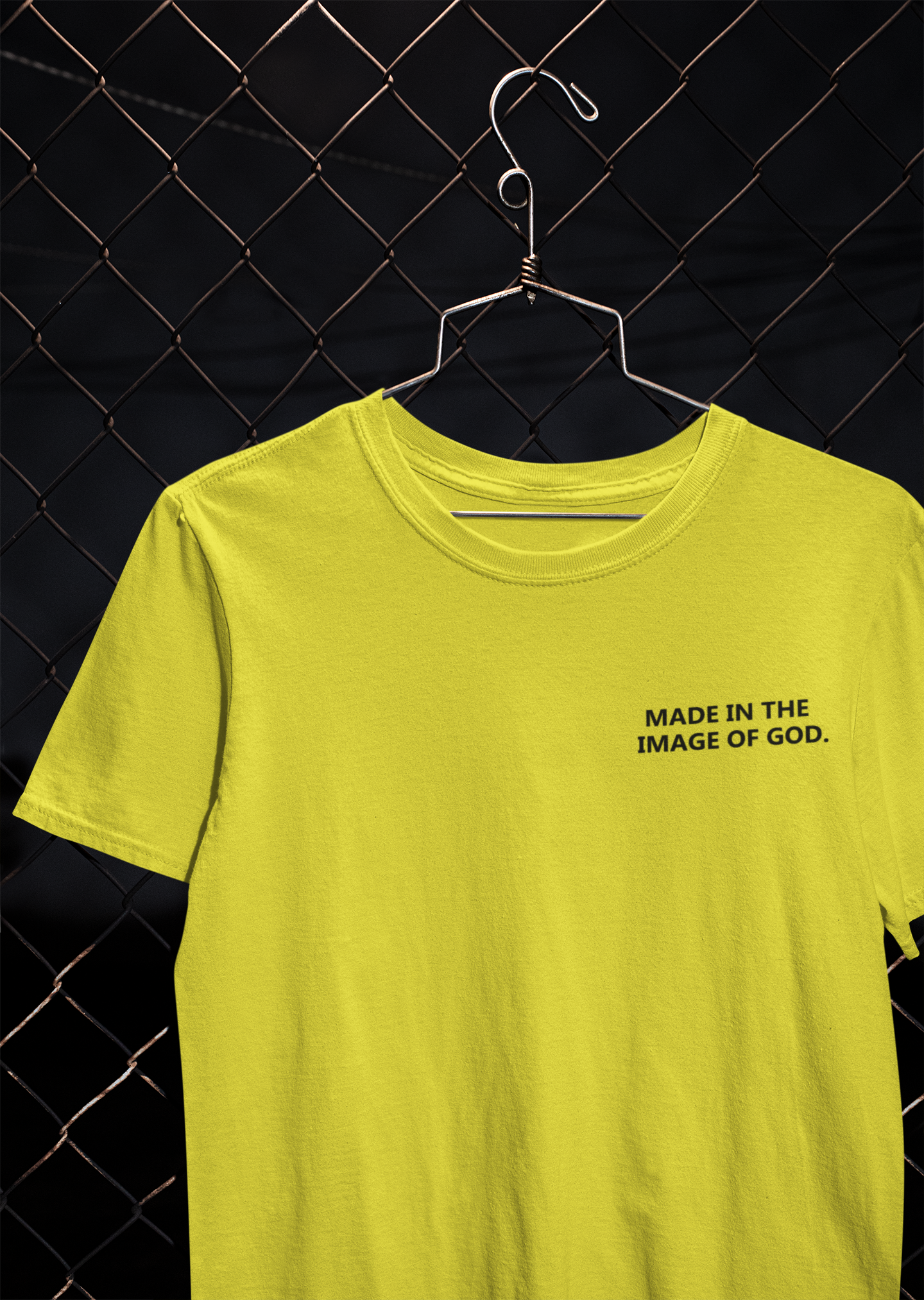 Made In The Image Of God Mens Half Sleeves T-shirt- FunkyTeesClub