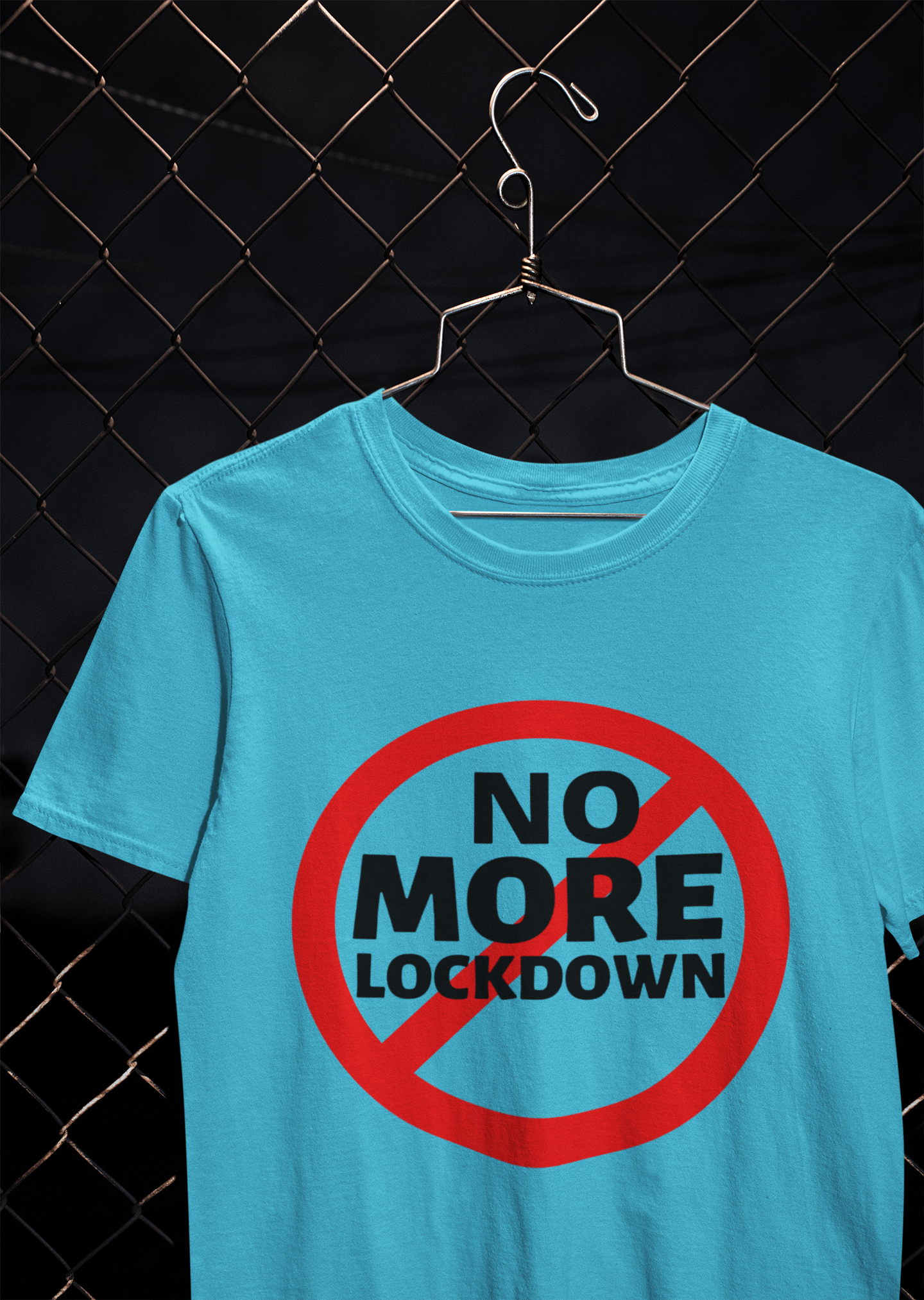No More Lockdown Anti Government Mens Half Sleeves T-shirt- FunkyTeesClub