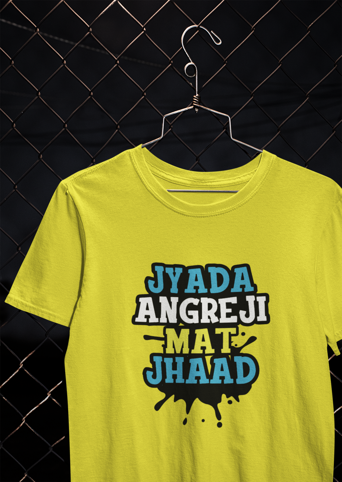 Angreji Mat Jhaad Desi Mens Half Sleeves T-shirt- FunkyTeesClub