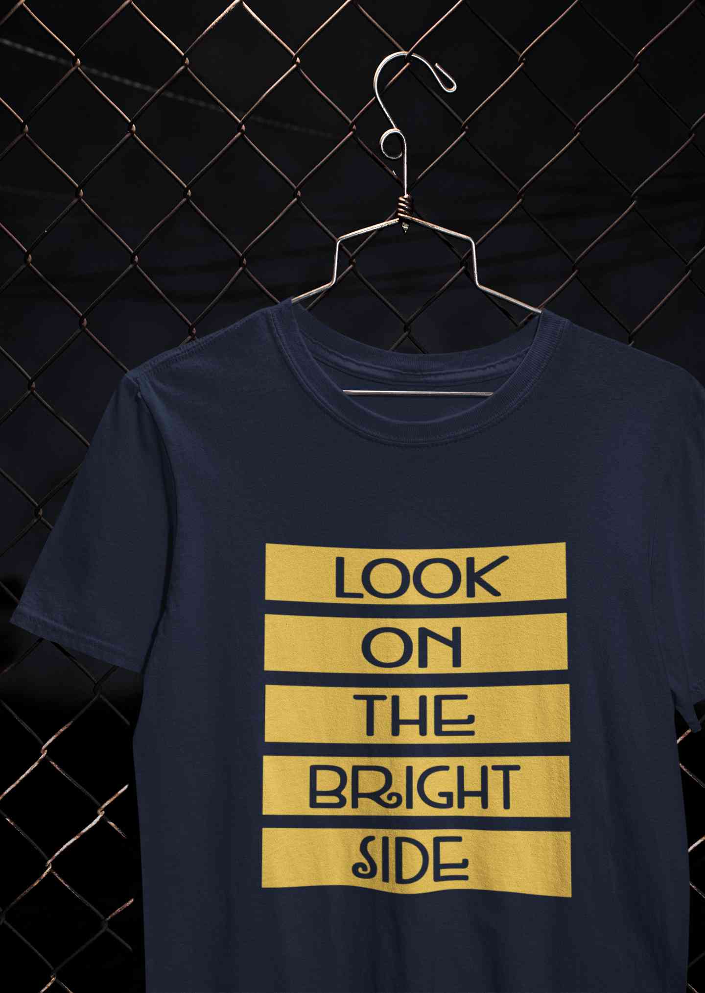 Look On The Bright Side Women Half Sleeves T-shirt- FunkyTeesClub