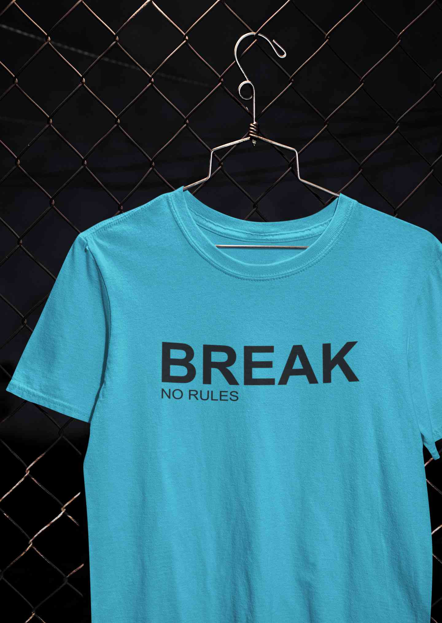 Break No Rules Mens Half Sleeves T-shirt- FunkyTeesClub