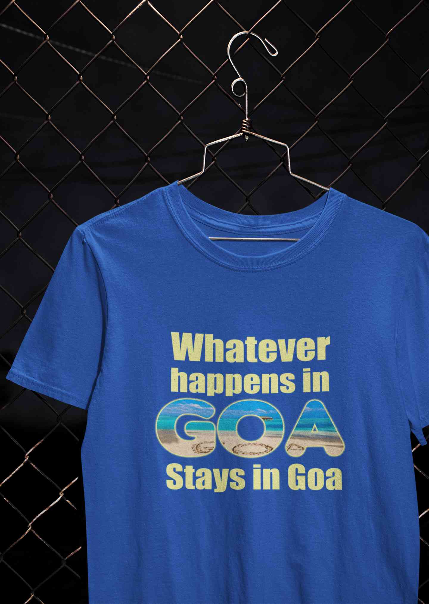 Whatever happens In Goa Stays In Goa Women Half Sleeves T-shirt- FunkyTeesClub