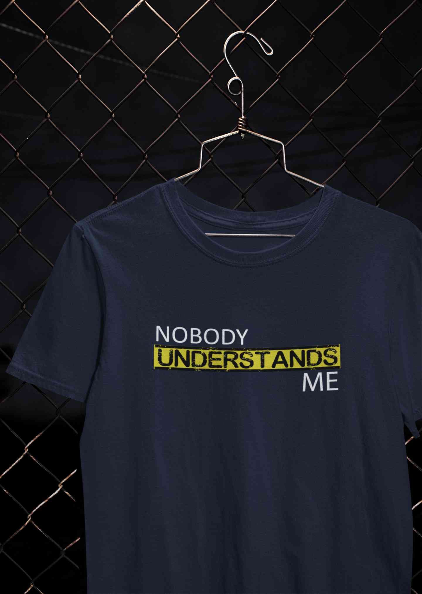 Nobody Understands Me Women Half Sleeves T-shirt- FunkyTeesClub