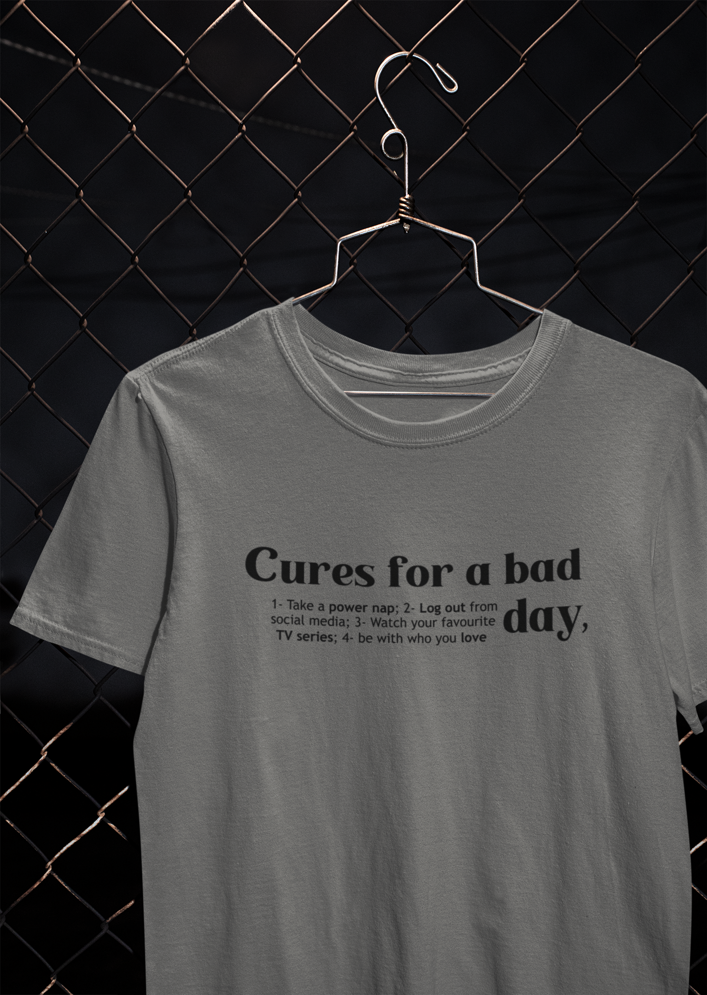 Cures For A Bad Quotes Mens Half Sleeves T-shirt- FunkyTeesClub