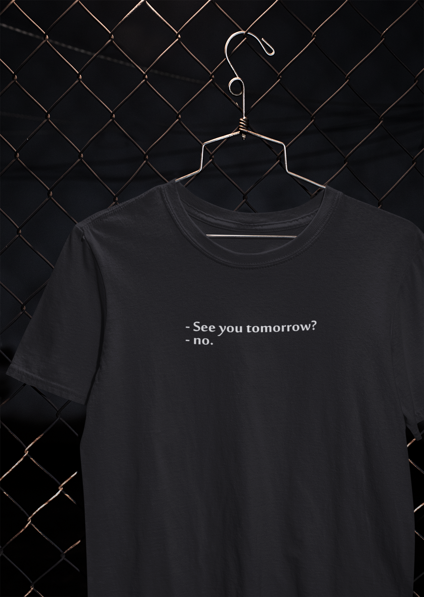 See You Tomorrow Quotes Mens Half Sleeves T-shirt- FunkyTeesClub