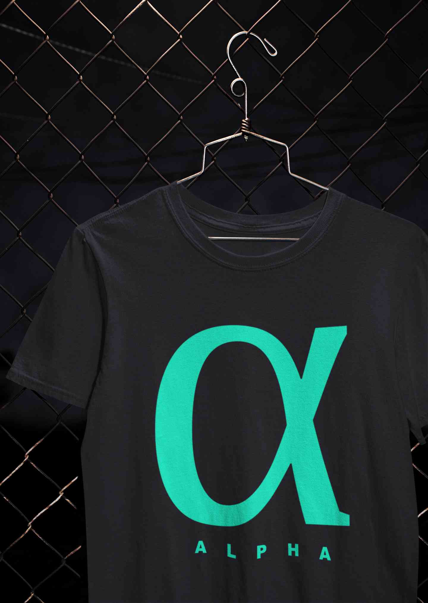Alpha Mens Half Sleeves T-shirt- FunkyTeesClub