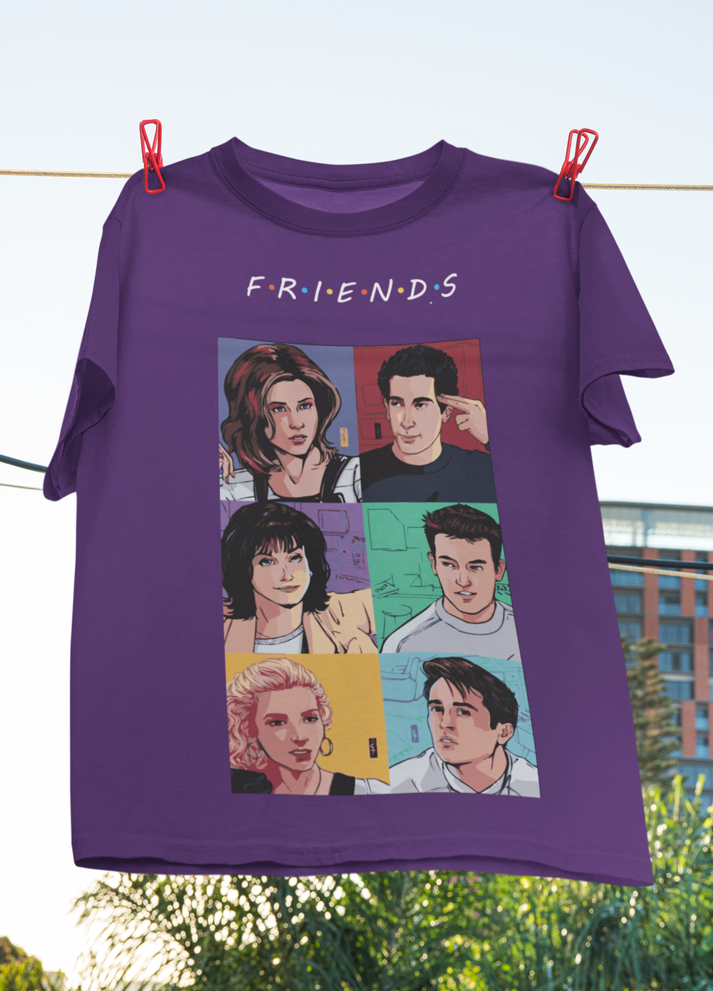 Friends Web Series Mens Half Sleeves T-shirt- FunkyTeesClub