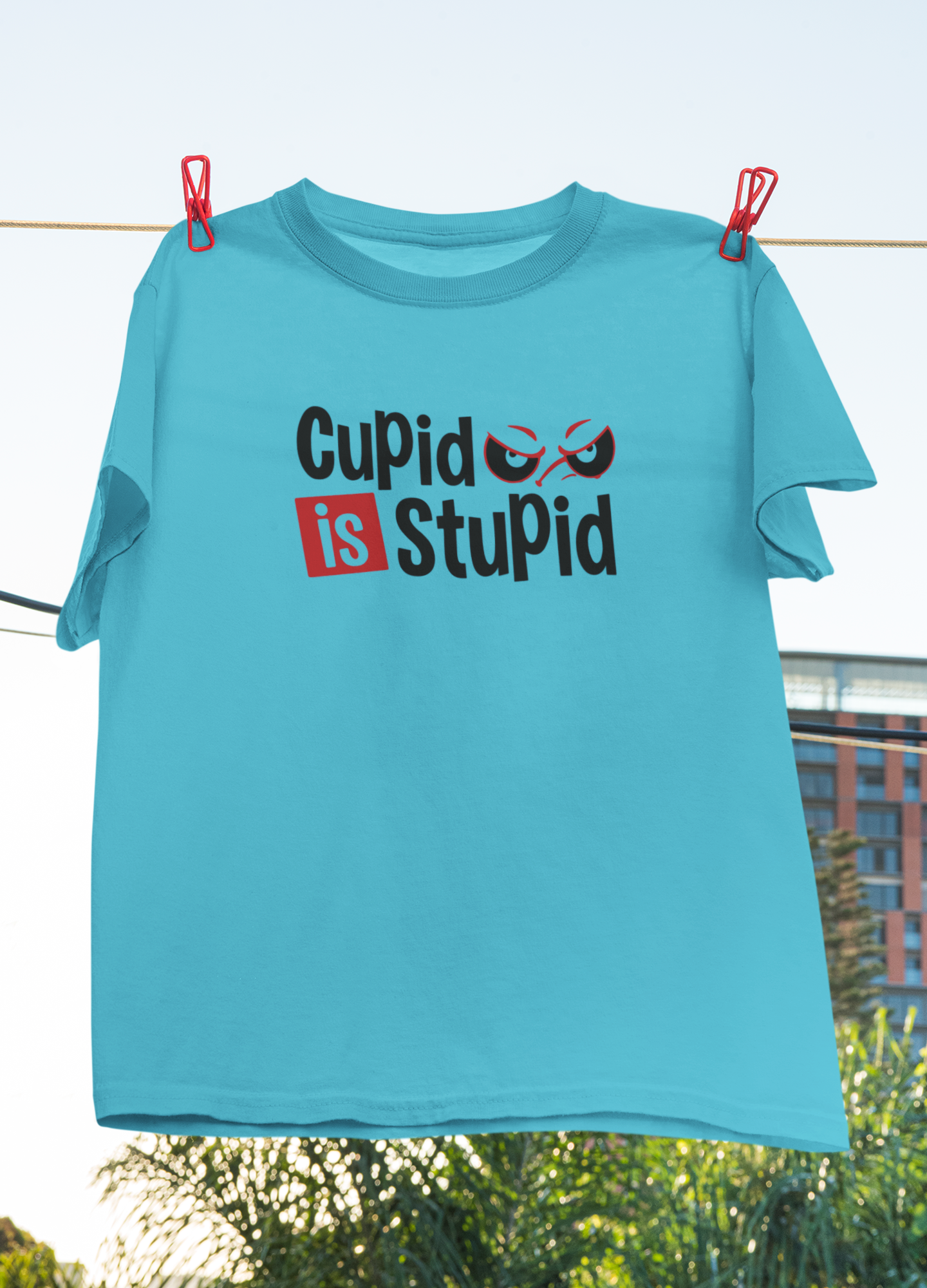 Cupid Stupid Desi Mens Half Sleeves T-shirt- FunkyTeesClub