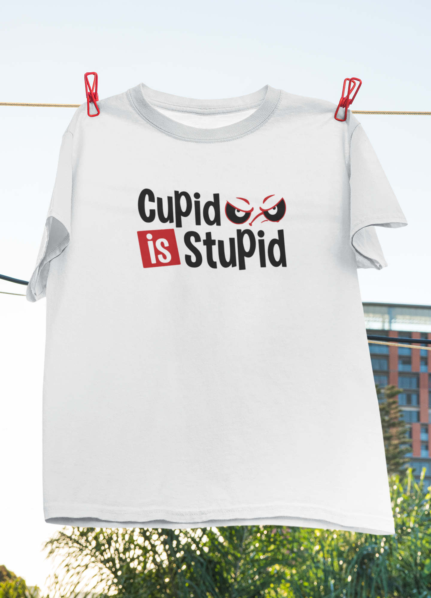 Cupid Stupid Desi Mens Half Sleeves T-shirt- FunkyTeesClub