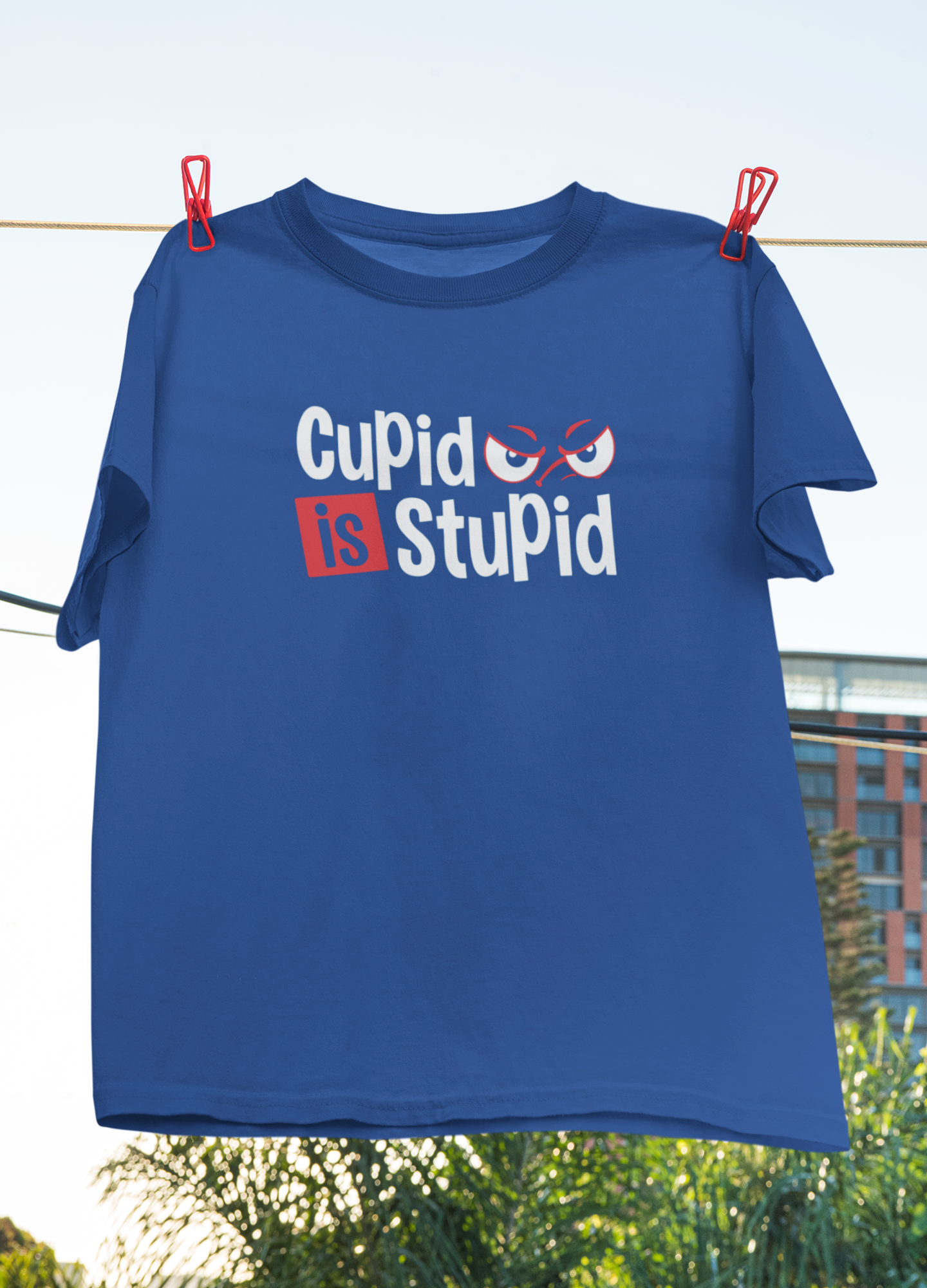 Cupid Stupid Desi Mens Half Sleeves T-shirt- FunkyTeesClub