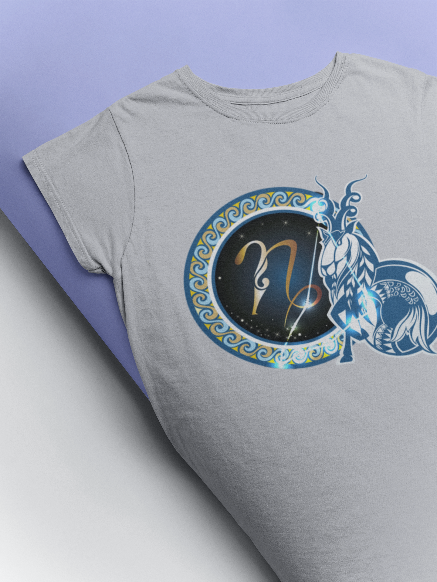 Capricon Zodiac Sign Mens Half Sleeves T-shirt- FunkyTeesClub