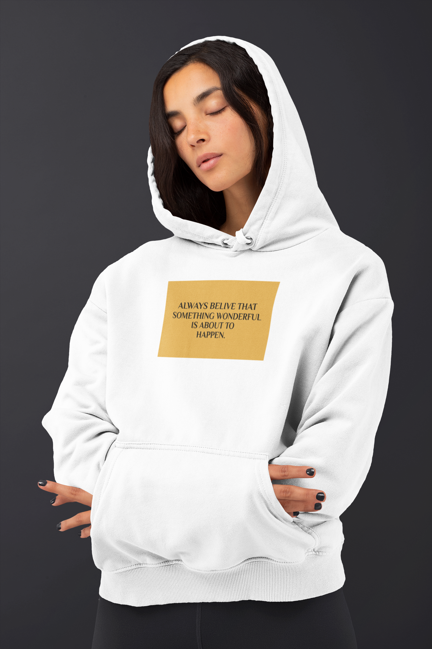 Always Believe Quotes Hoodies for Women-FunkyTeesClub