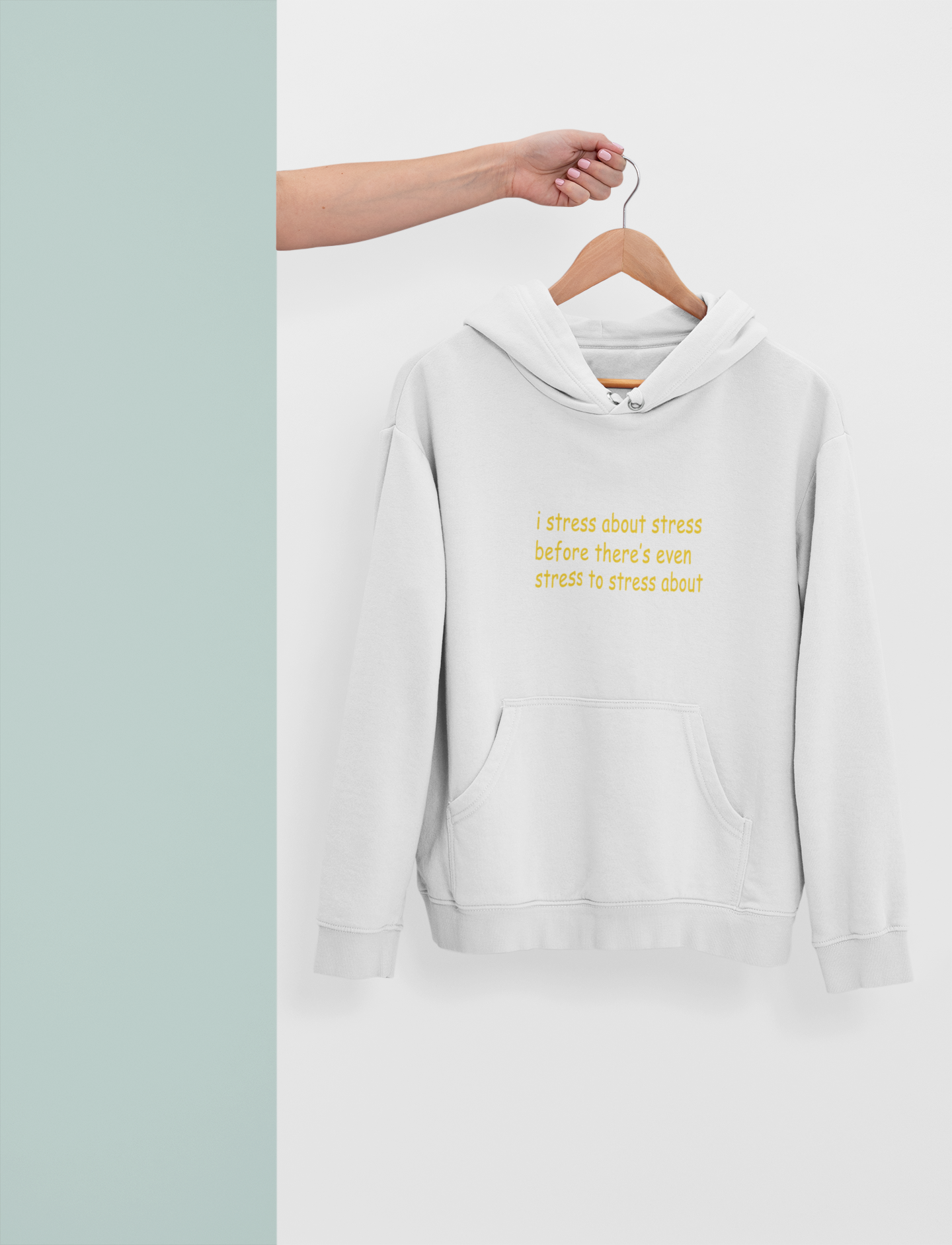 I Stress Men Hoodies-FunkyTeesClub