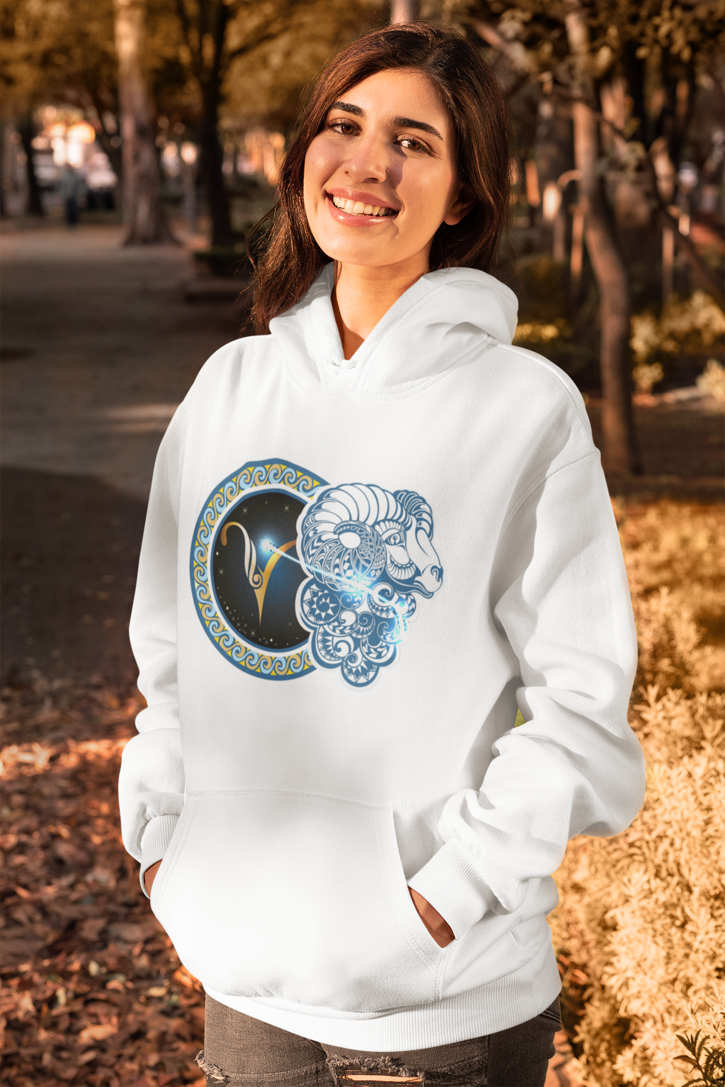 Aries Zodiac Sign Hoodies for Women-FunkyTeesClub