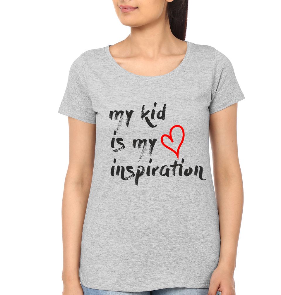 My Kid Is My Inspiration My Mom Is My Stylist Mother and Son Matching T-Shirt- FunkyTeesClub