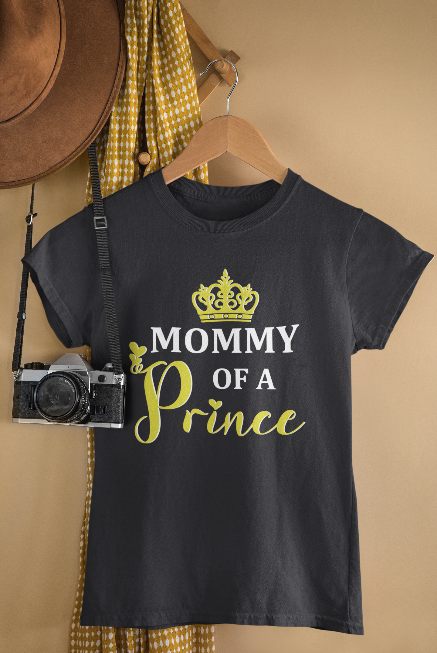 Son Of A Queen Mother And Son Black Matching T-Shirt- FunkyTeesClub