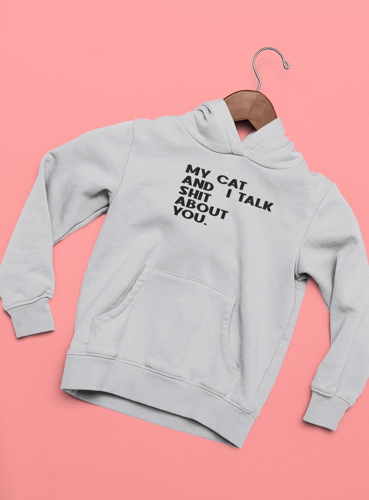 My Cat And I Talk Shit About You Hoodies for Women-FunkyTeesClub - Funky Tees Club