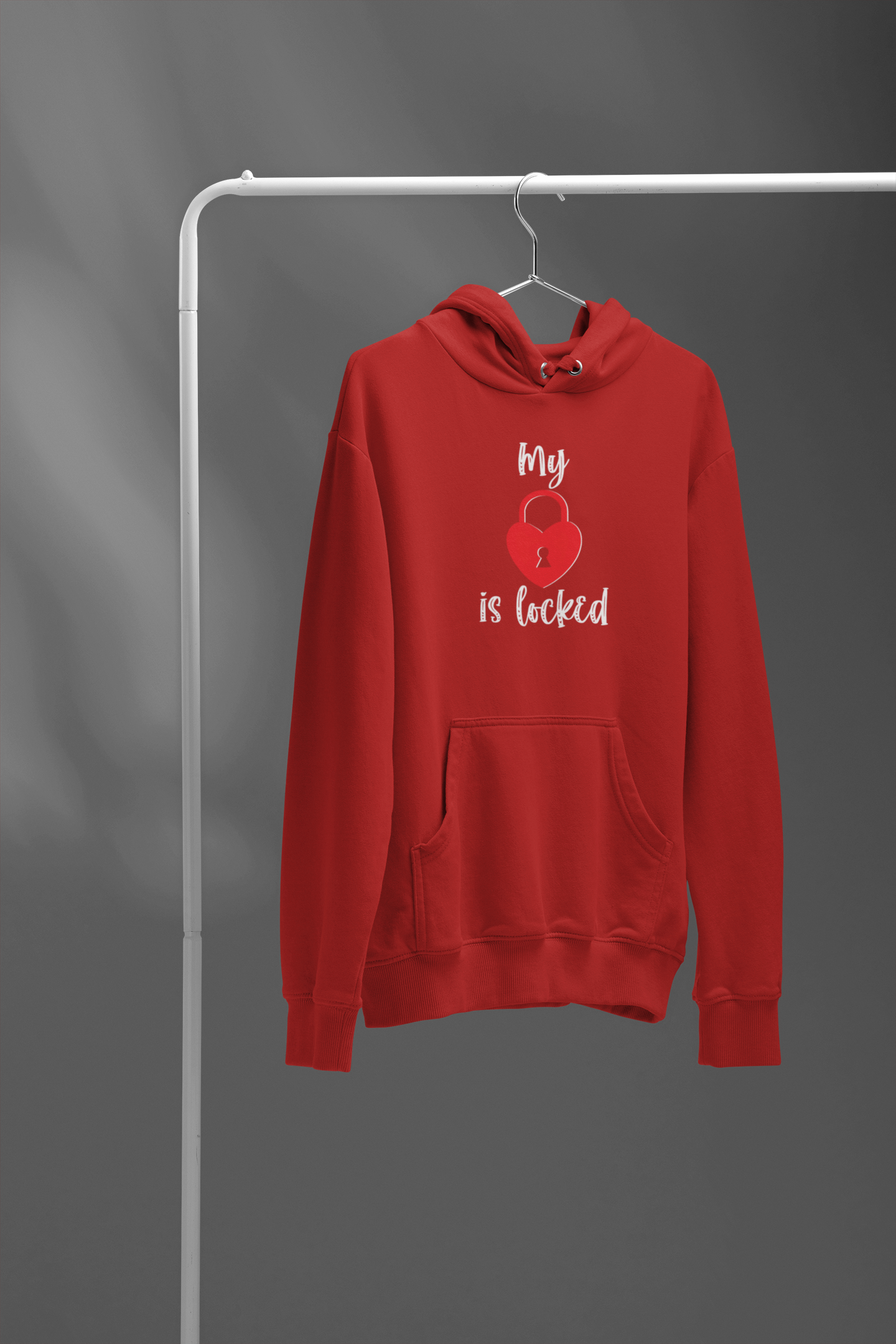 My Heart Is Locked Couple Hoodie-FunkyTeesClub