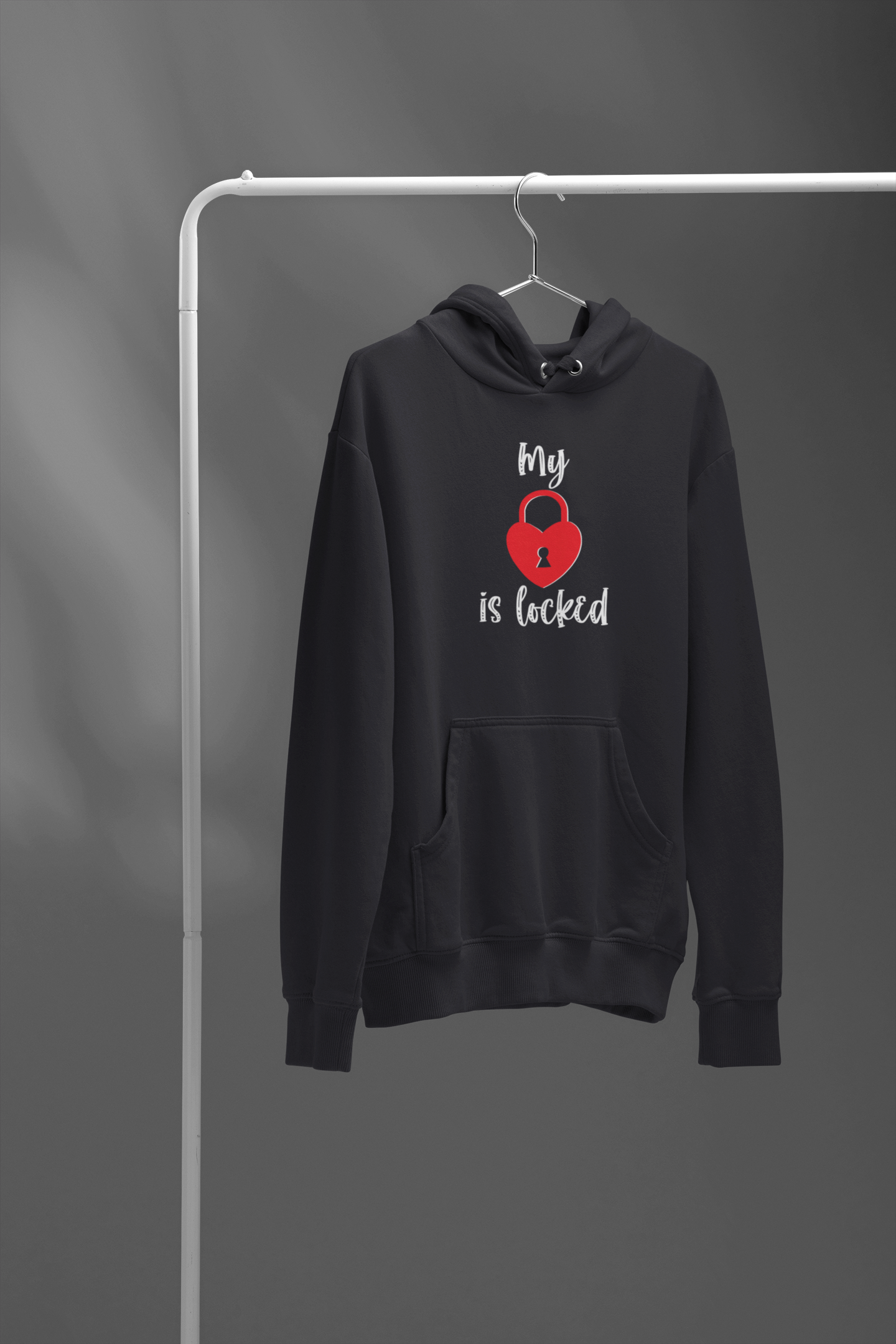 My Heart Is Locked Couple Hoodie-FunkyTeesClub
