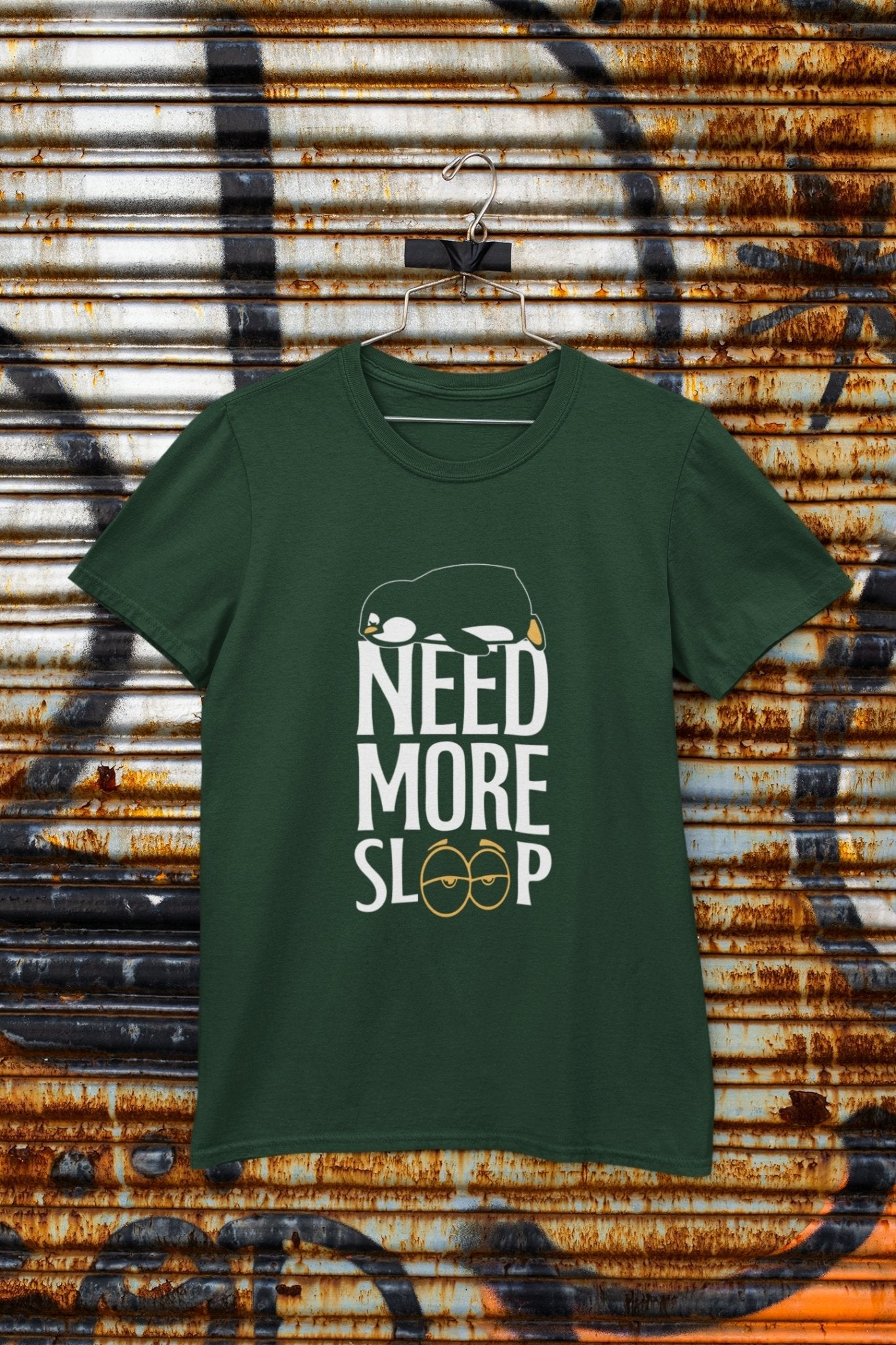 Need More Sleep Typography Women Half Sleeves T-shirt- FunkyTeesClub - Funky Tees Club