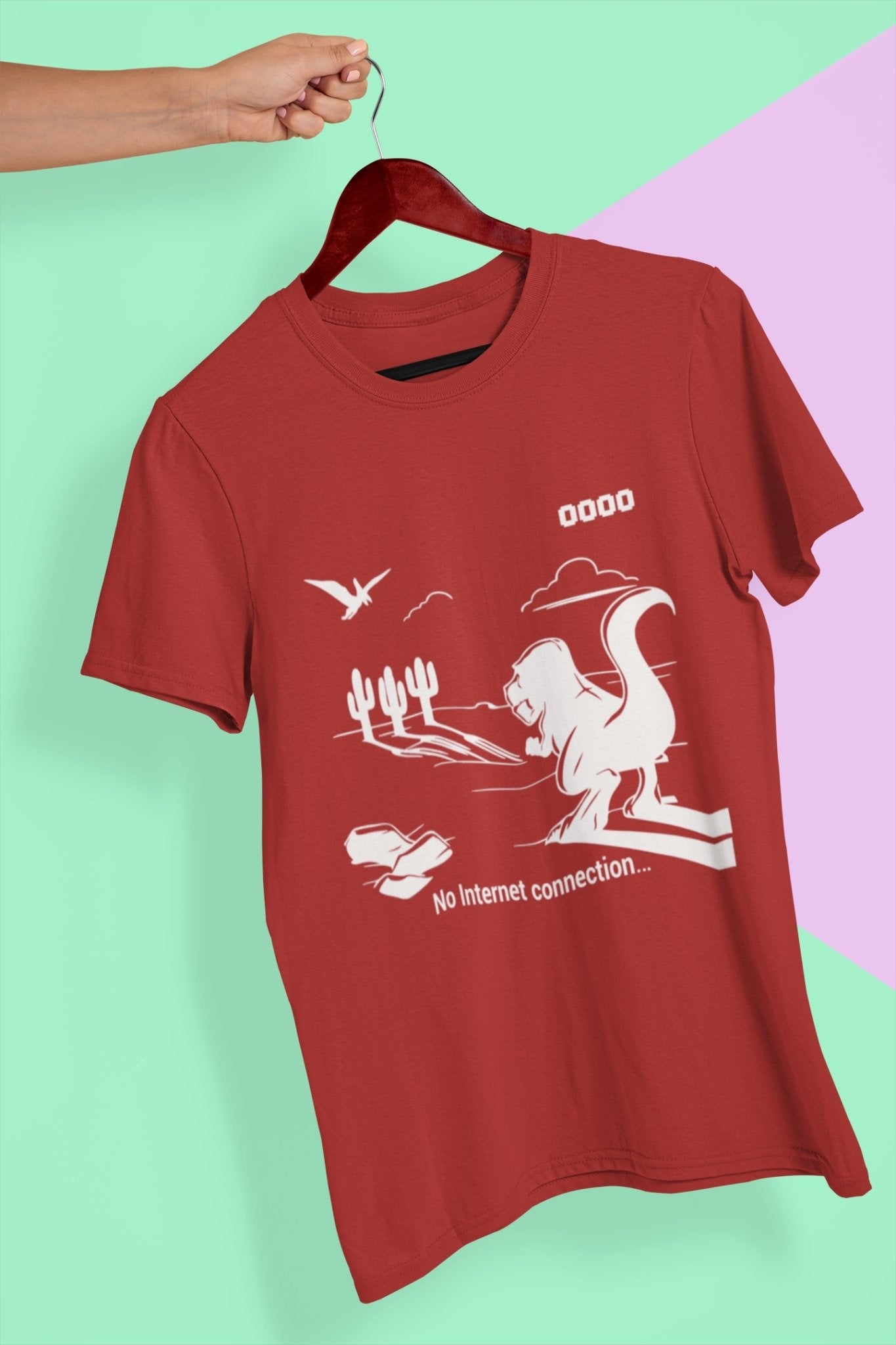 No Internet Anime Women Half Sleeves T-shirt- FunkyTeesClub - Funky Tees Club