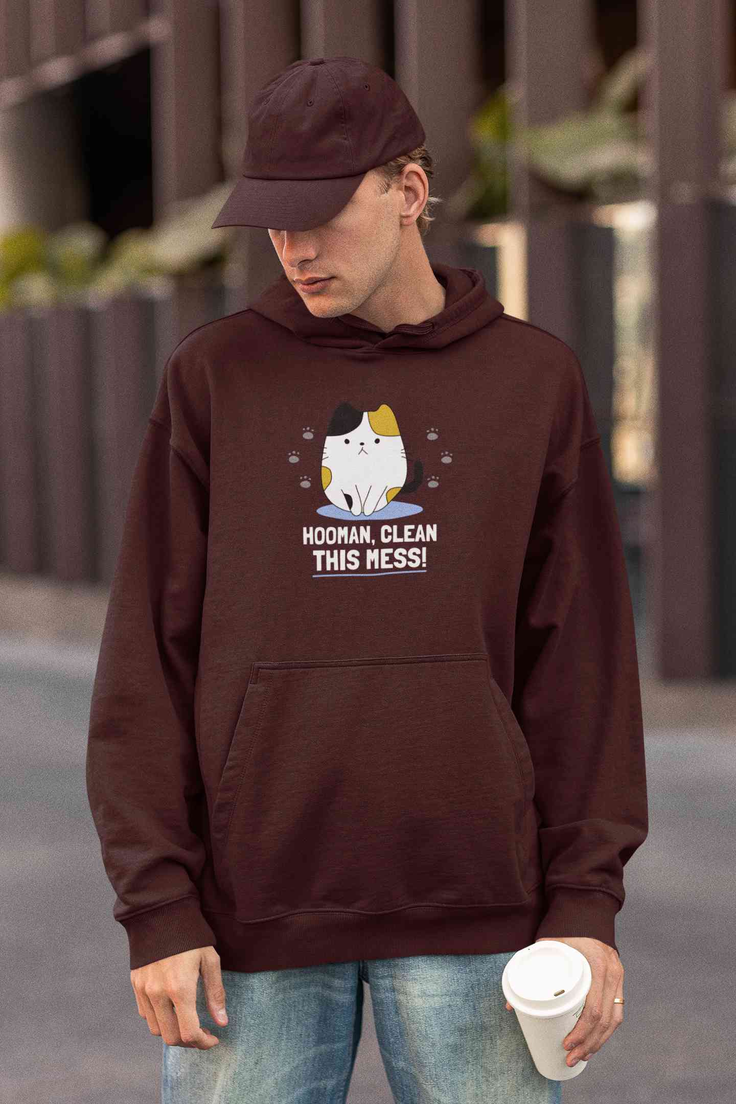 Human Clean This Mess Funny Men Hoodies-FunkyTeesClub