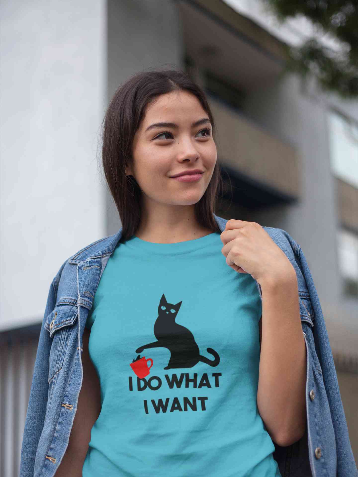 I Do What I Want Women Half Sleeves T-shirt- FunkyTeesClub