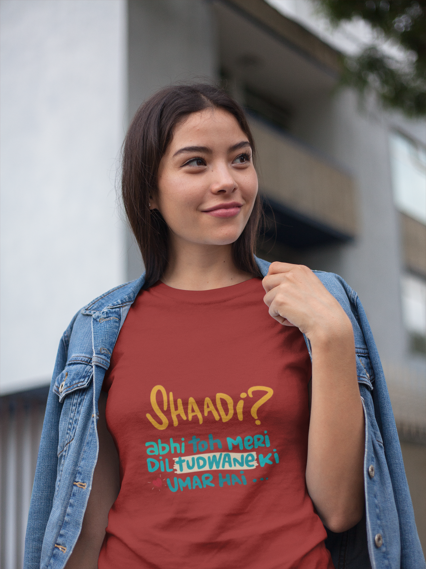 Shaadi Women Half Sleeves T-shirt- FunkyTeesClub