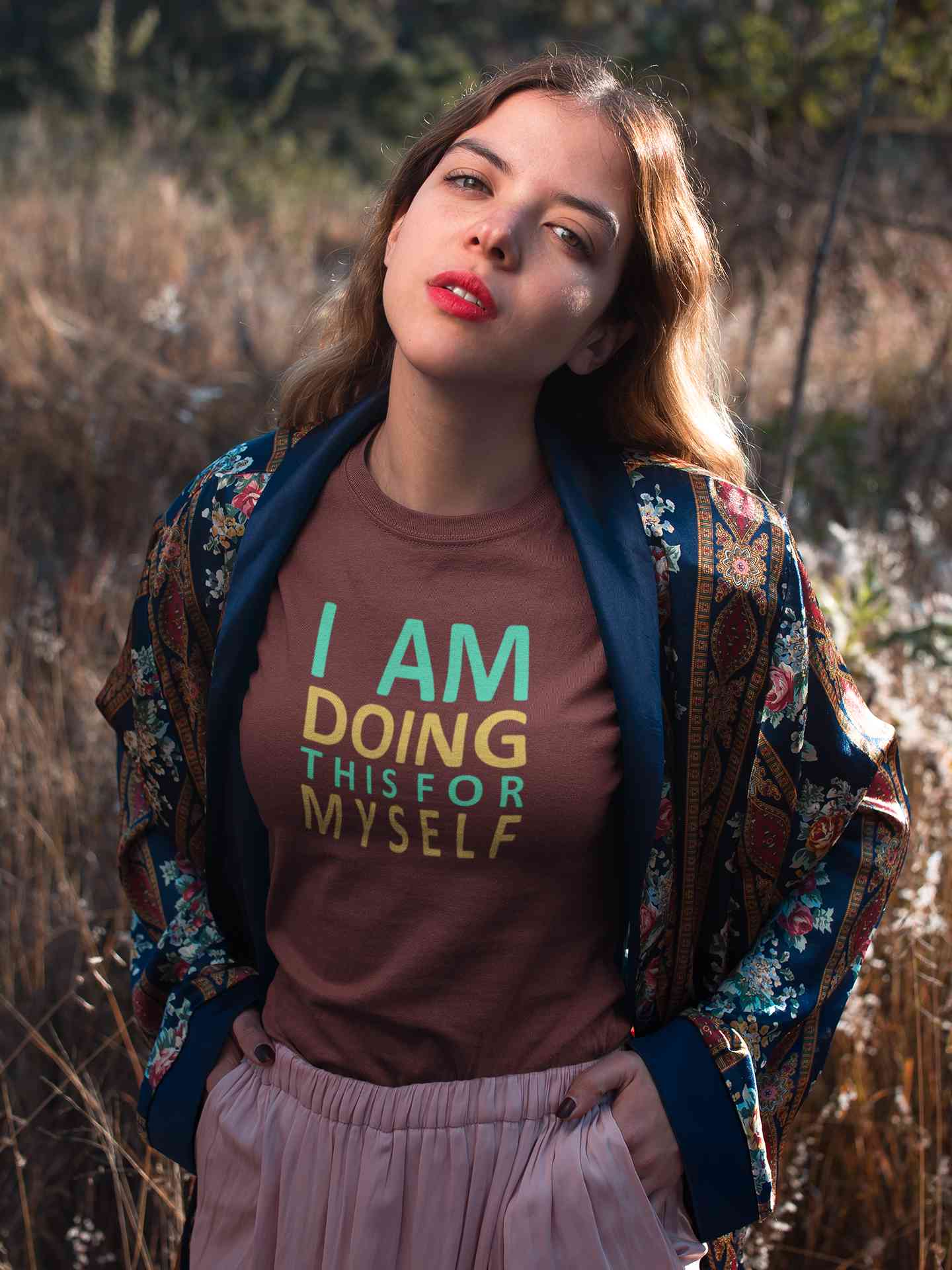 I Am Doing This For Myself Women Half Sleeves T-shirt- FunkyTeesClub