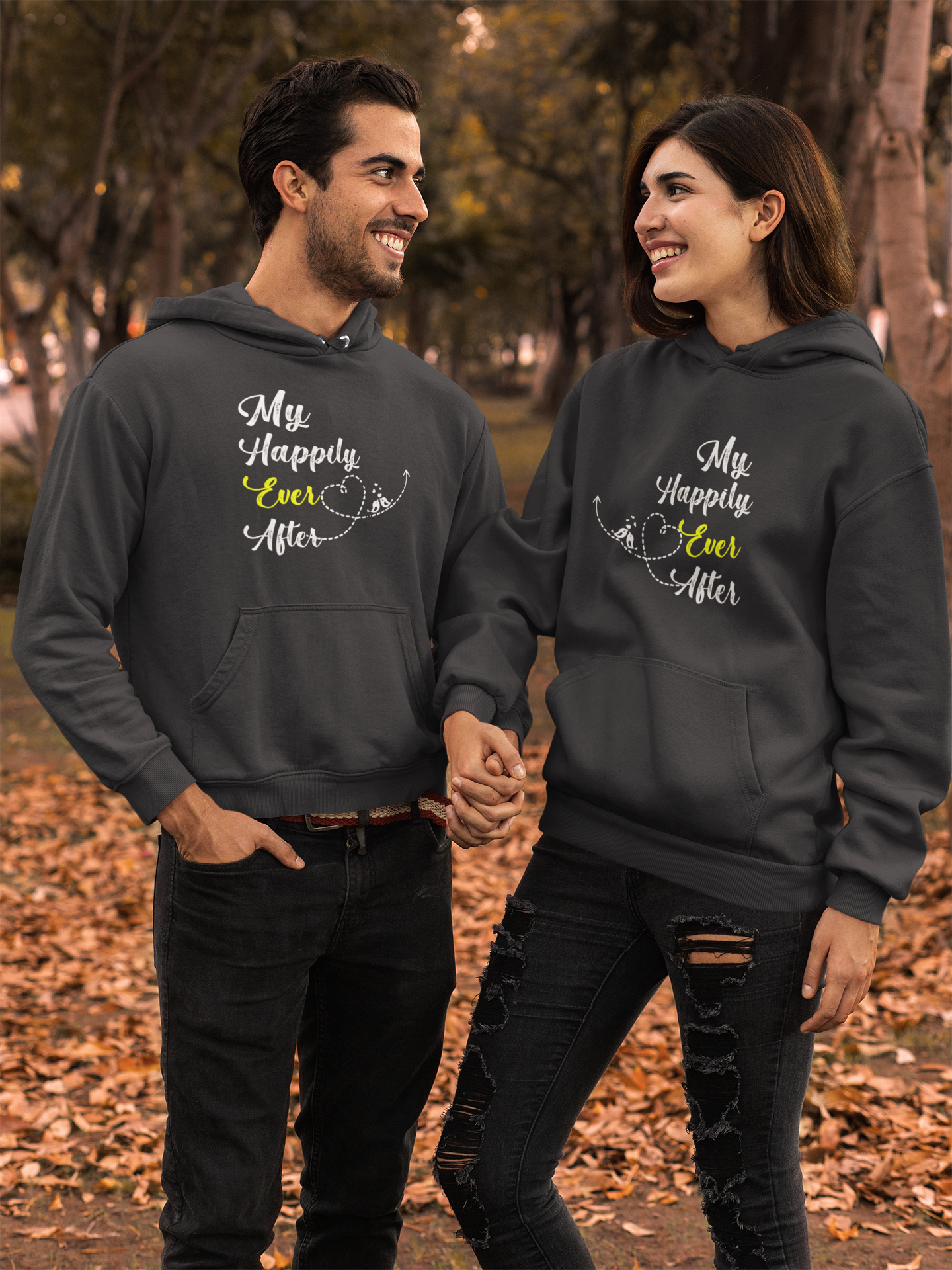 My Happily Ever After Couple Hoodie-FunkyTeesClub
