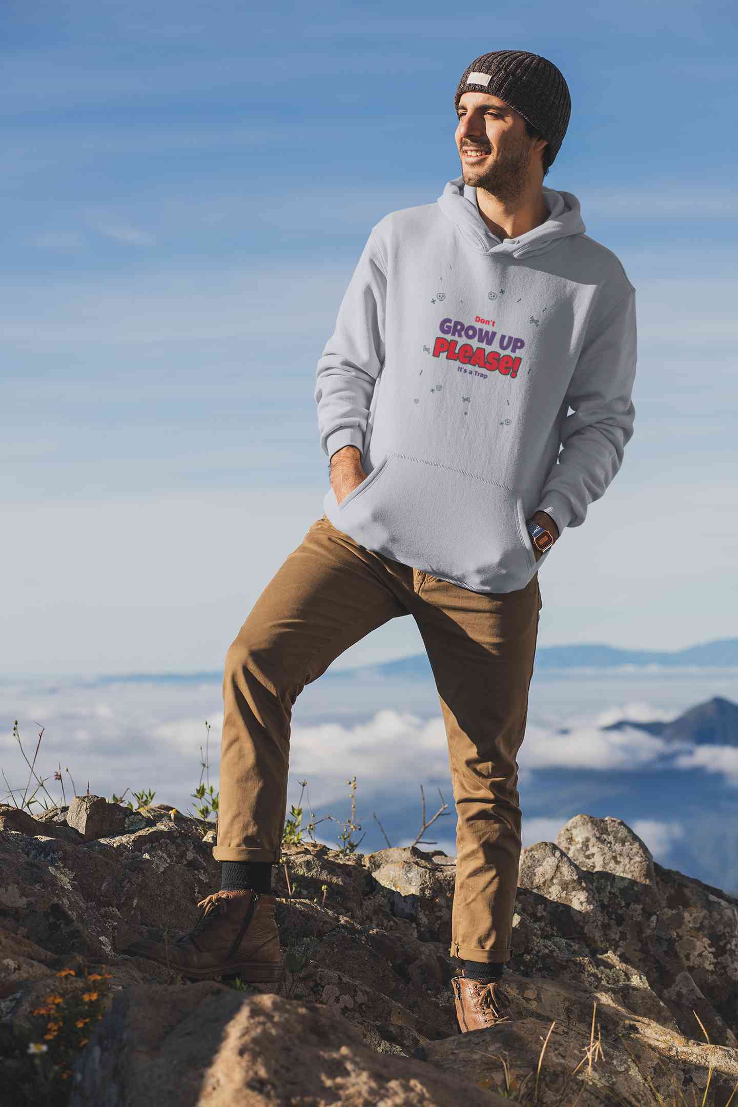 Do Not Grow Up Please It Is A Trap Men Hoodies-FunkyTeesClub