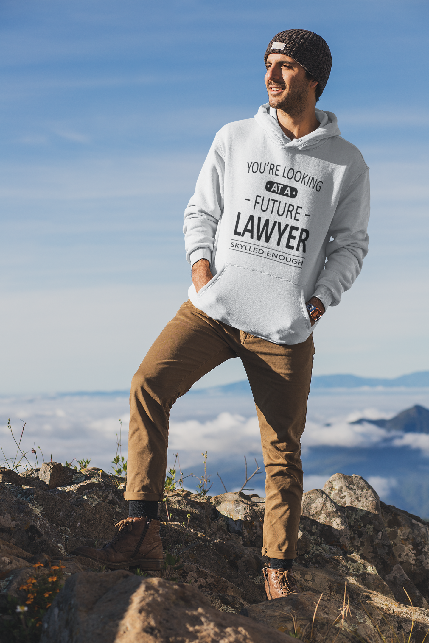 You Are Looking At A Future Lawyer Men Hoodies-FunkyTeesClub