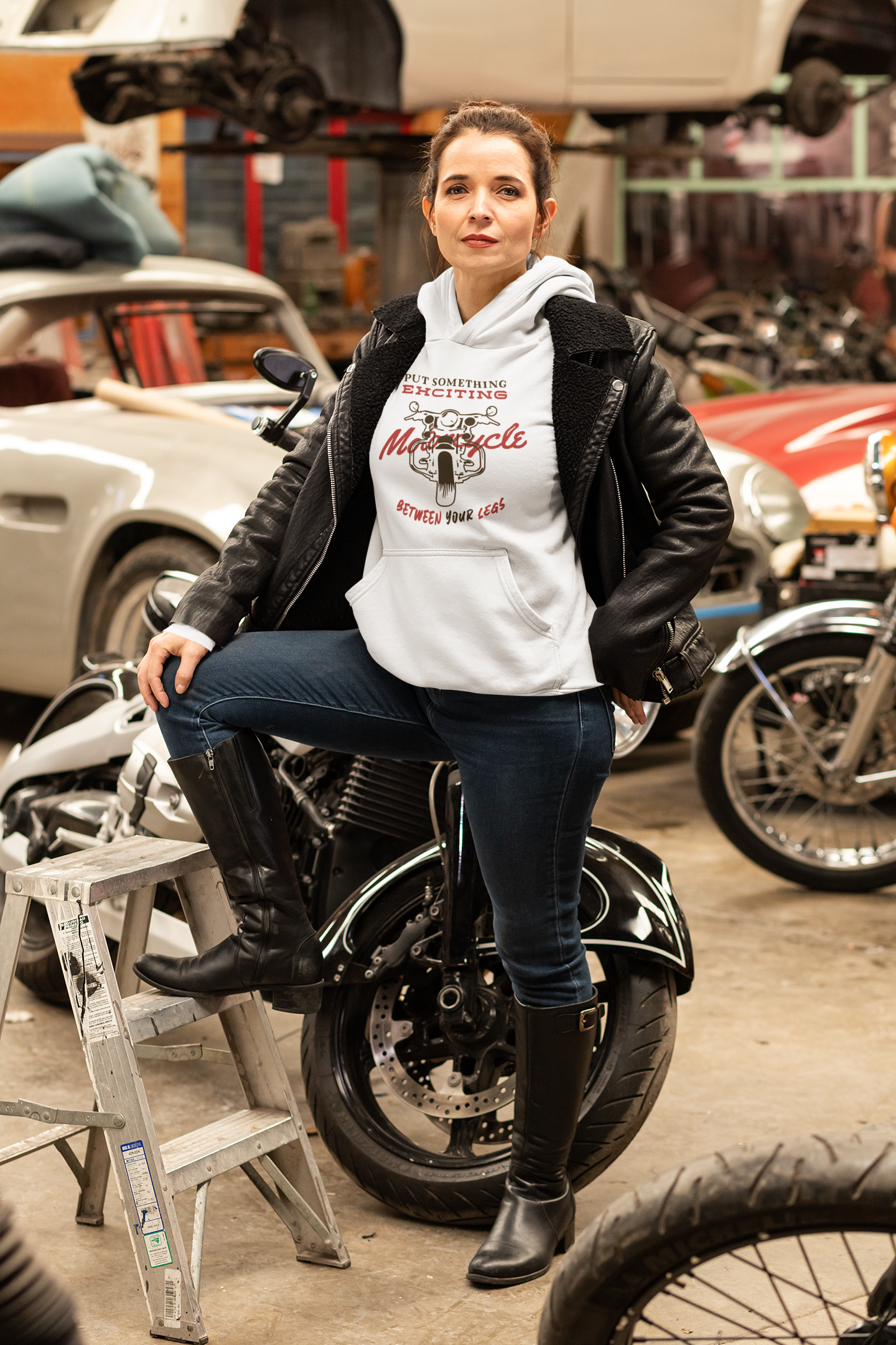 Put Something Exciting Between Your Legs Funny Hoodies for Women-FunkyTeesClub
