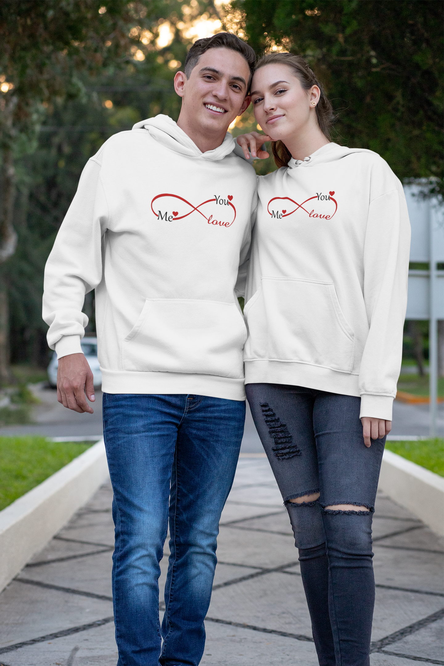 Me You Couple Hoodie-FunkyTeesClub