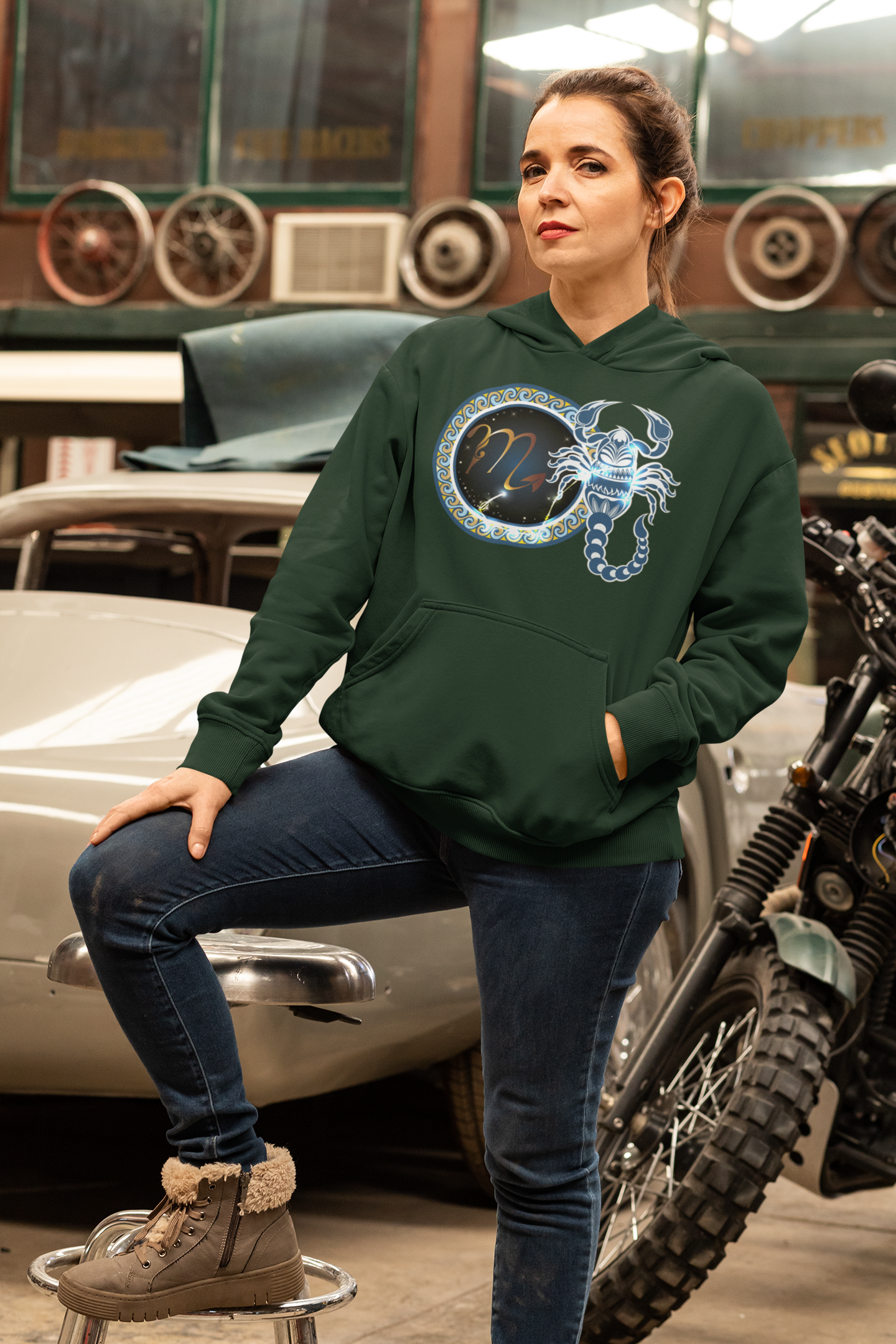 Scorpio Zodiac Sign Hoodies for Women-FunkyTeesClub